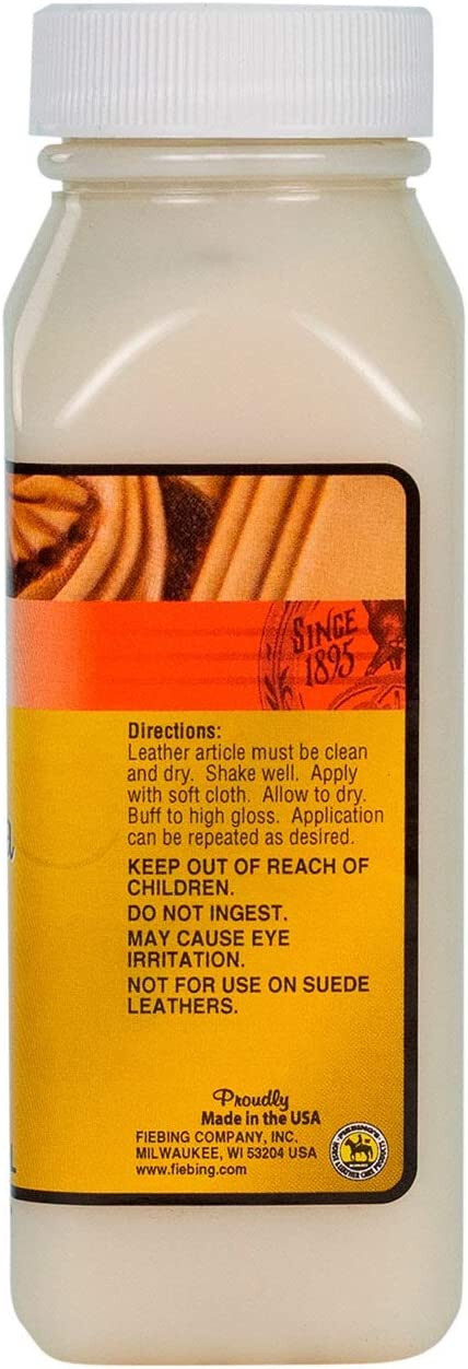 Fiebing’s Carnauba Creme Leather Protective Wax Finish-Natural 4 oz (118ml)