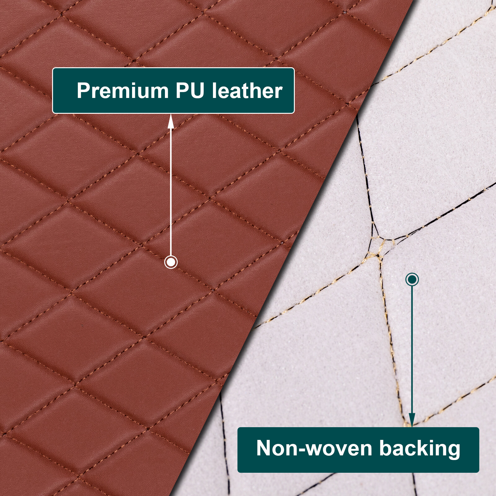 63″ Vinyl Faux Leather Foam Back Auto Upholstery Fabric Car Headliner By Yard