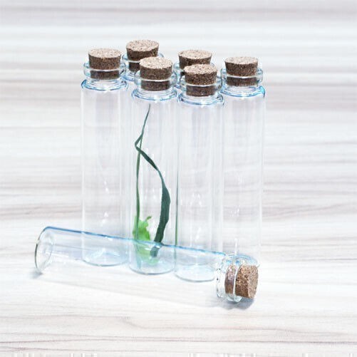 30ml Crafts Bottles Glass Empty Cork gift Vials Glass DIY Small Jars Candy