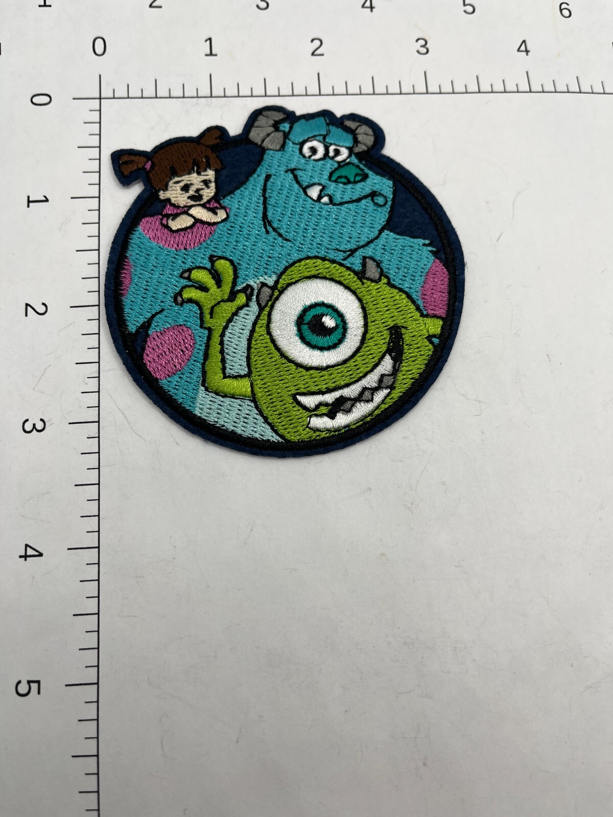 DISNEY Monsters Inc. University Mike Sully Iron-on Hard Patch #161
