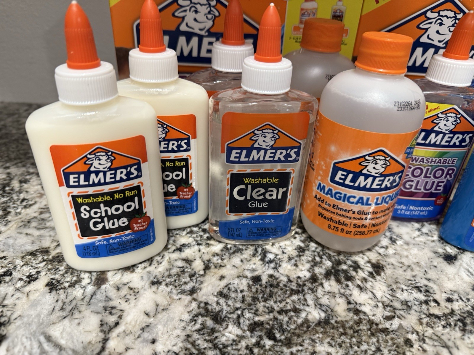 Elmer’s Glue Ultimate Slime Kit 10 Piece Washable Glitter Colors Glow – 2 Boxes!