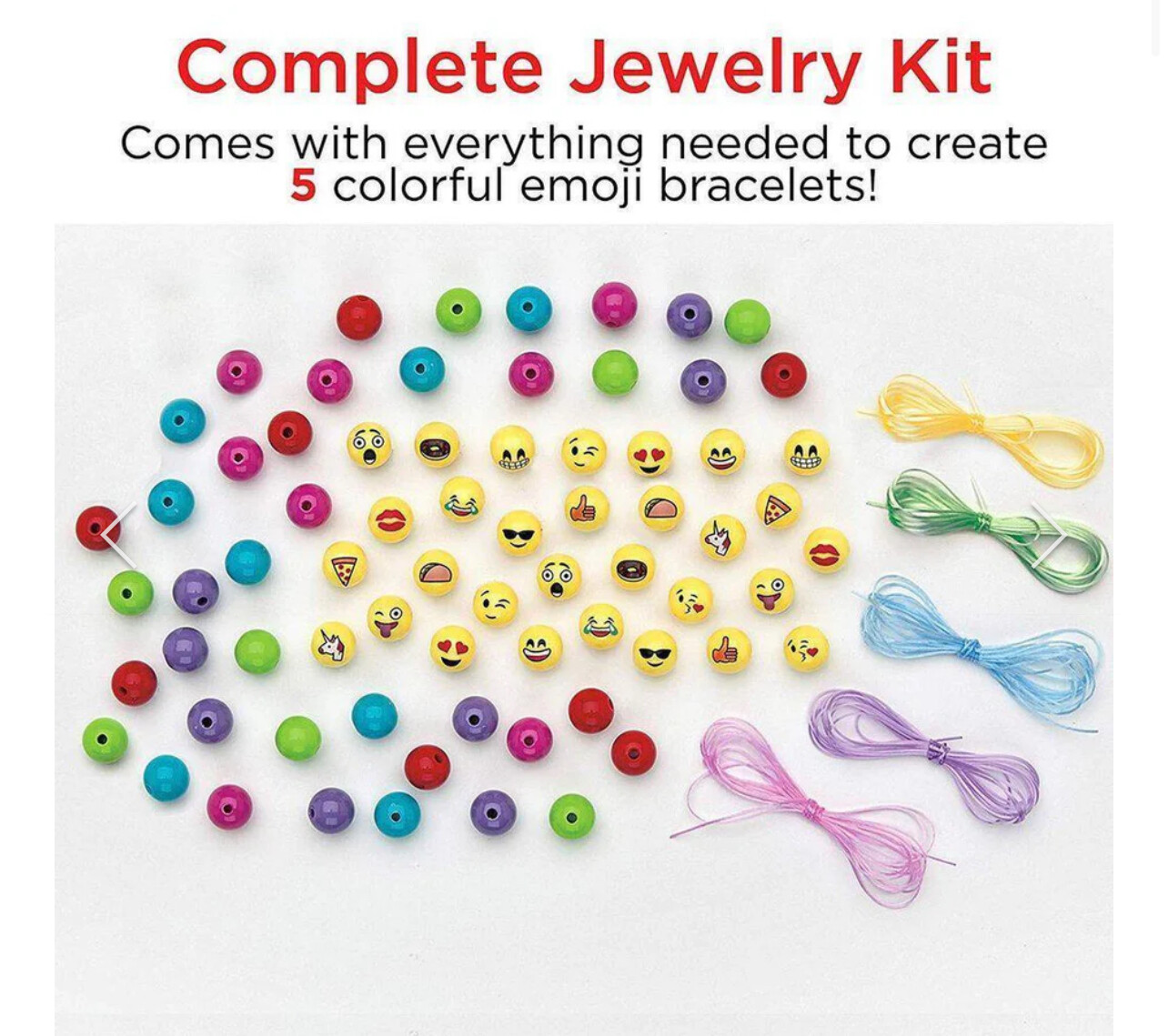 Creativity For Kids Emoji diy Bracelets Craft Kit