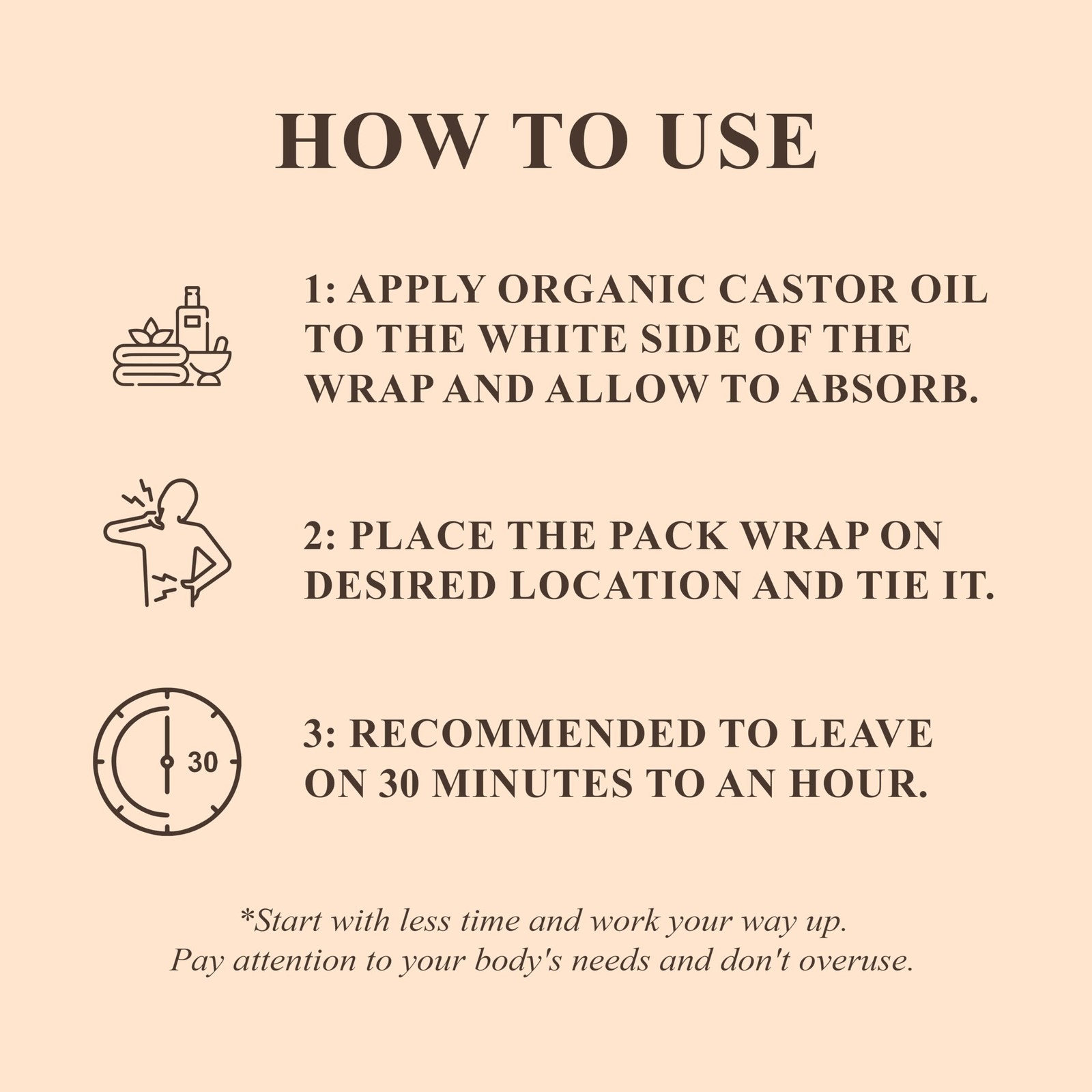 Handcraft Blends Castor Oil Pack 16 Fl Oz (Pack of 1), Wrap