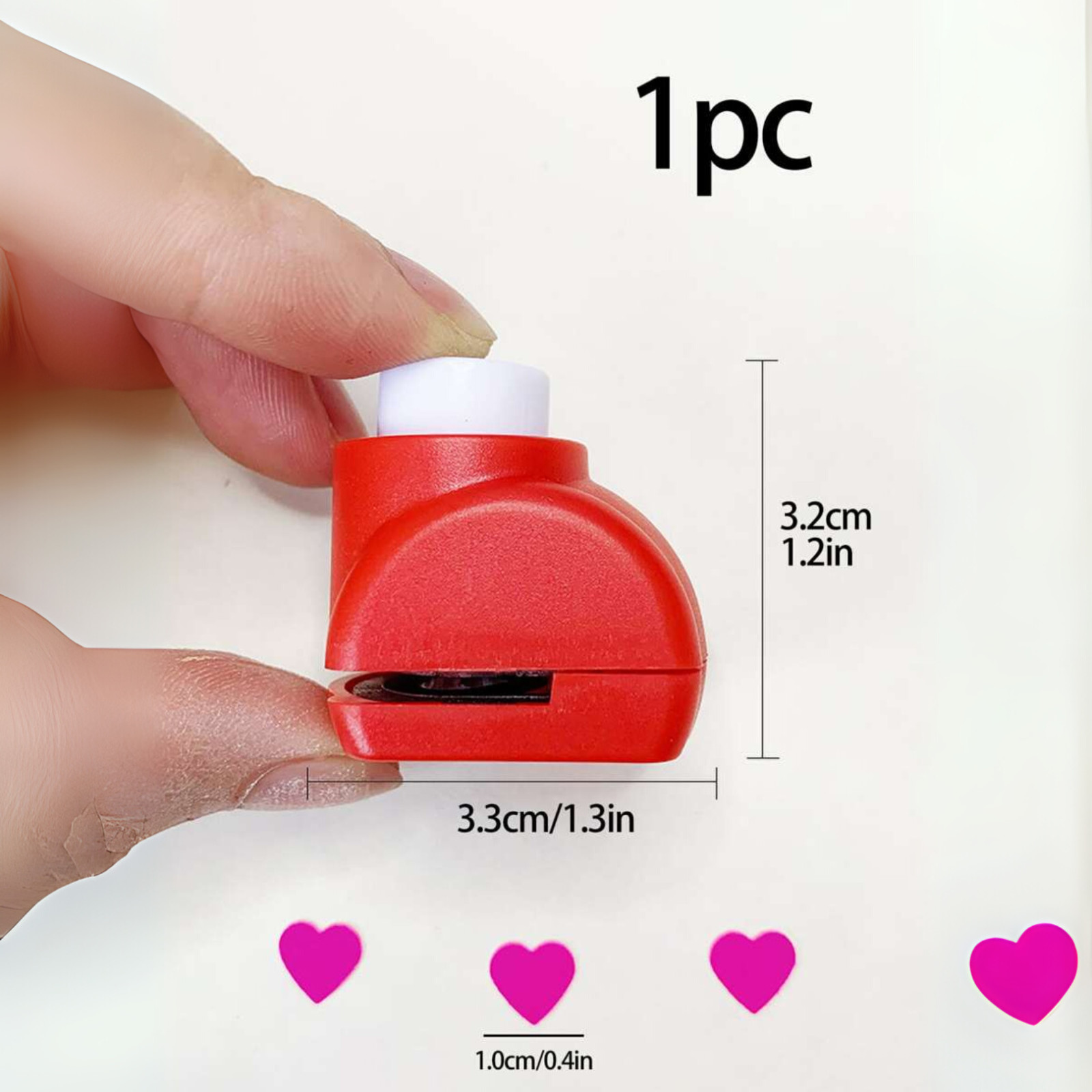 1pc Heart Punch Heart Shaped Hole Punch for Weddings, Scrapbooking, Card Making