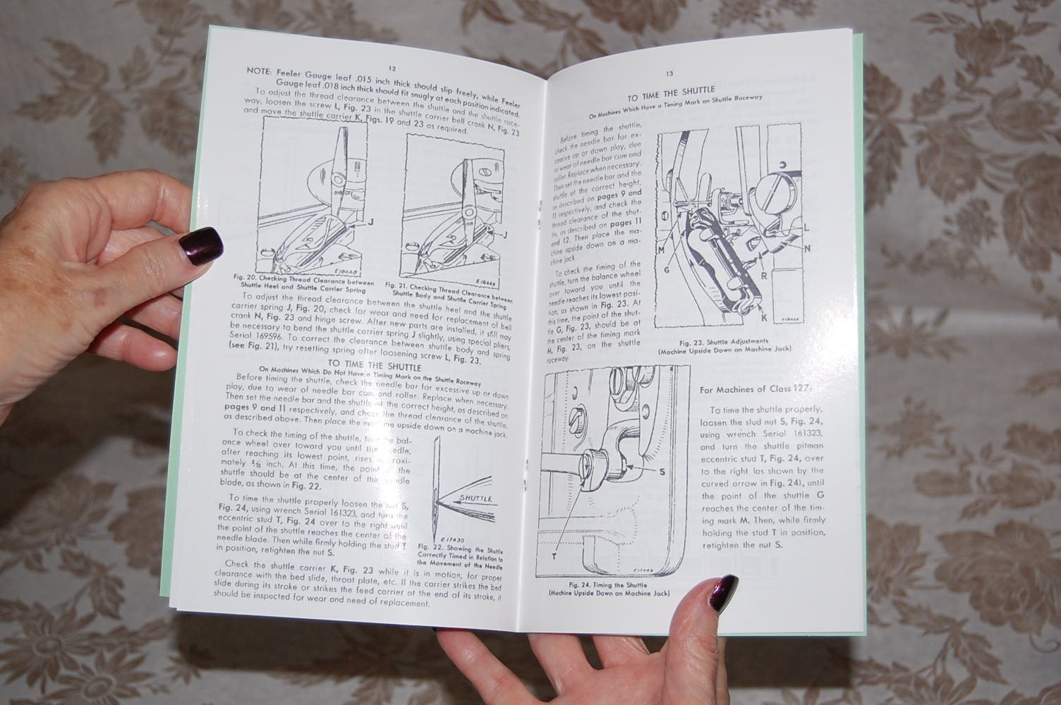 Adjusters Manual for Service and Timing of Singer 127 and 128 Sewing Machines