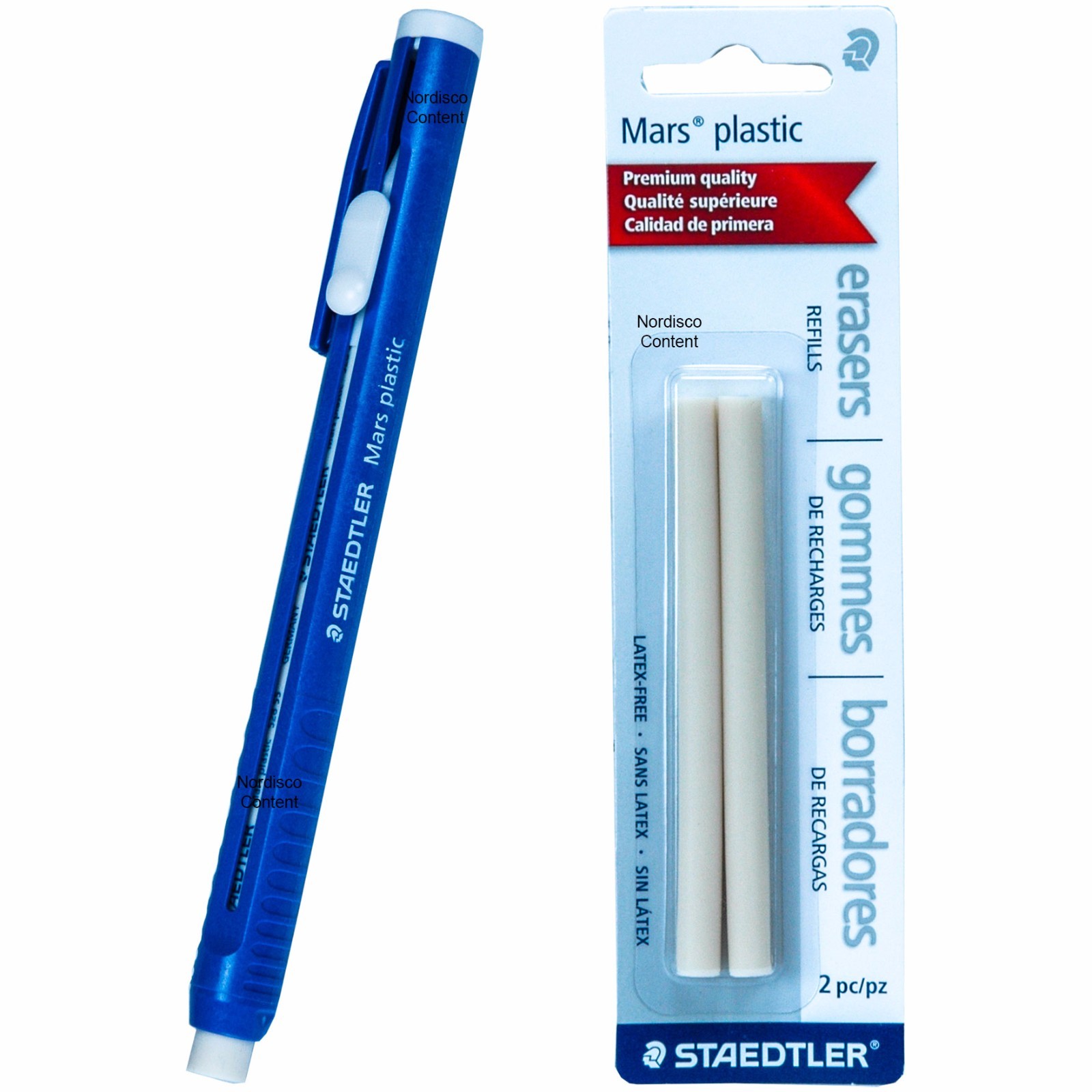 Staedtler 528 50 Mars Plastic Eraser Holder With 1 Pack 528 55 Eraser Refills