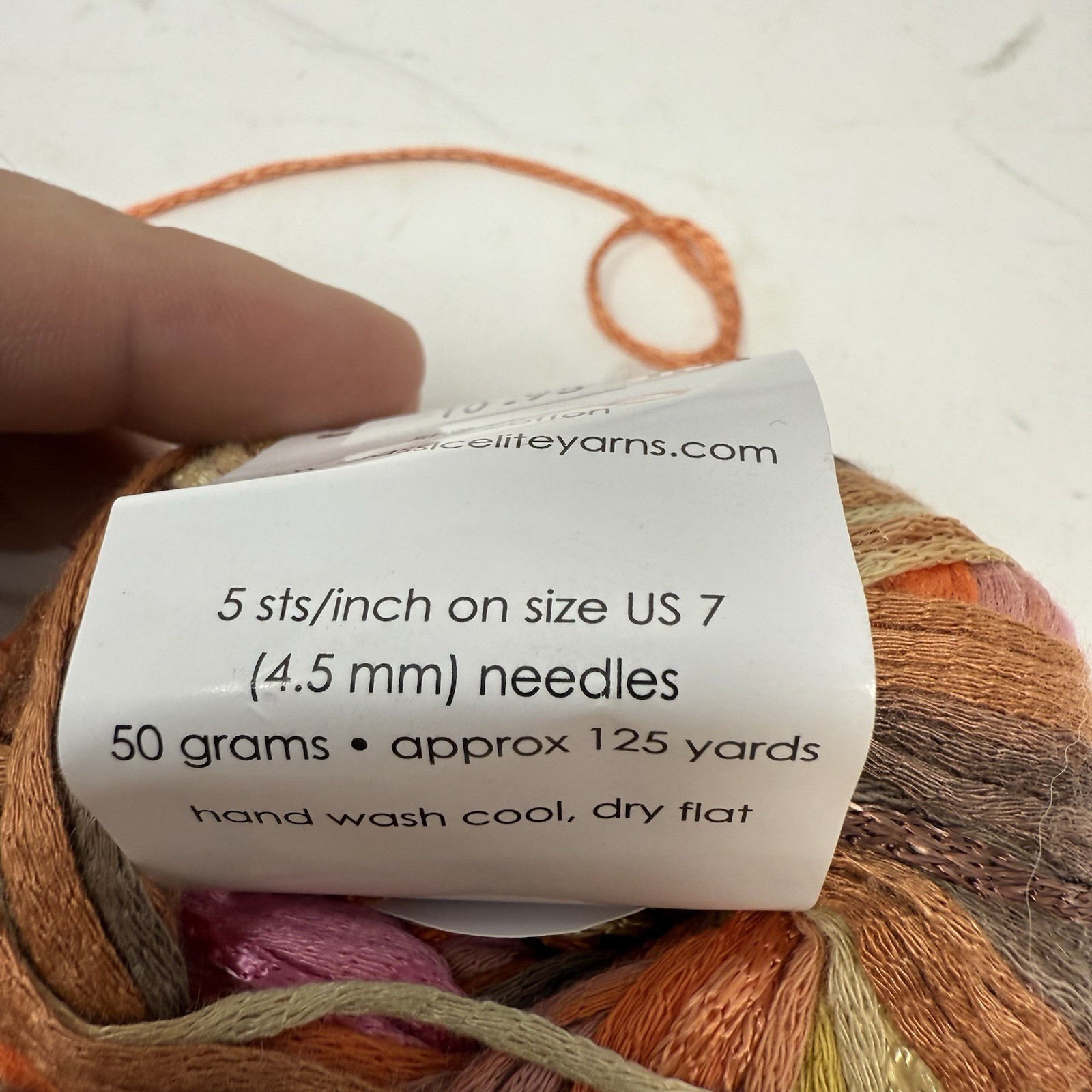 Lot of 10 Santorini Classic Elite Yarns 2189 125 Yards Viscose Cotton 50g Ribbon