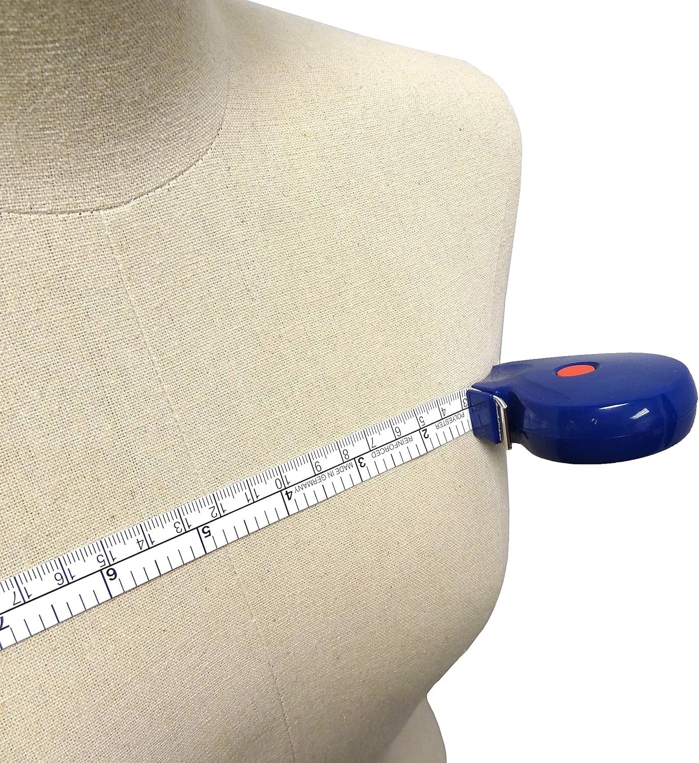 Wrap N Stay Retractable Tape Measure 0.11 Pounds 60″L x 0.63″W Blue