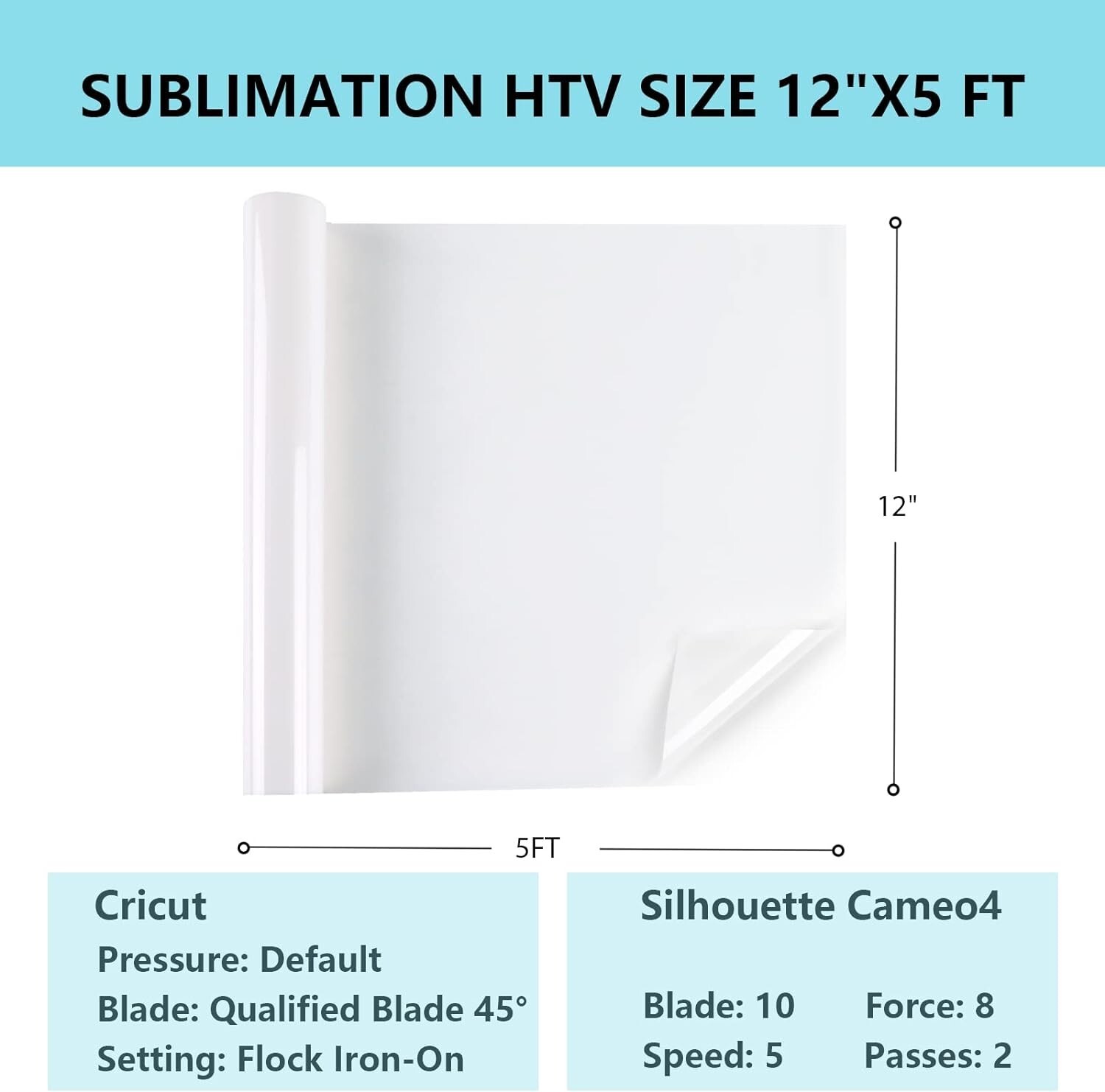 HTVRONT Sublimation HTV for Dark Fabric/Light Fabric – Matte Sublimation Vinyl 1