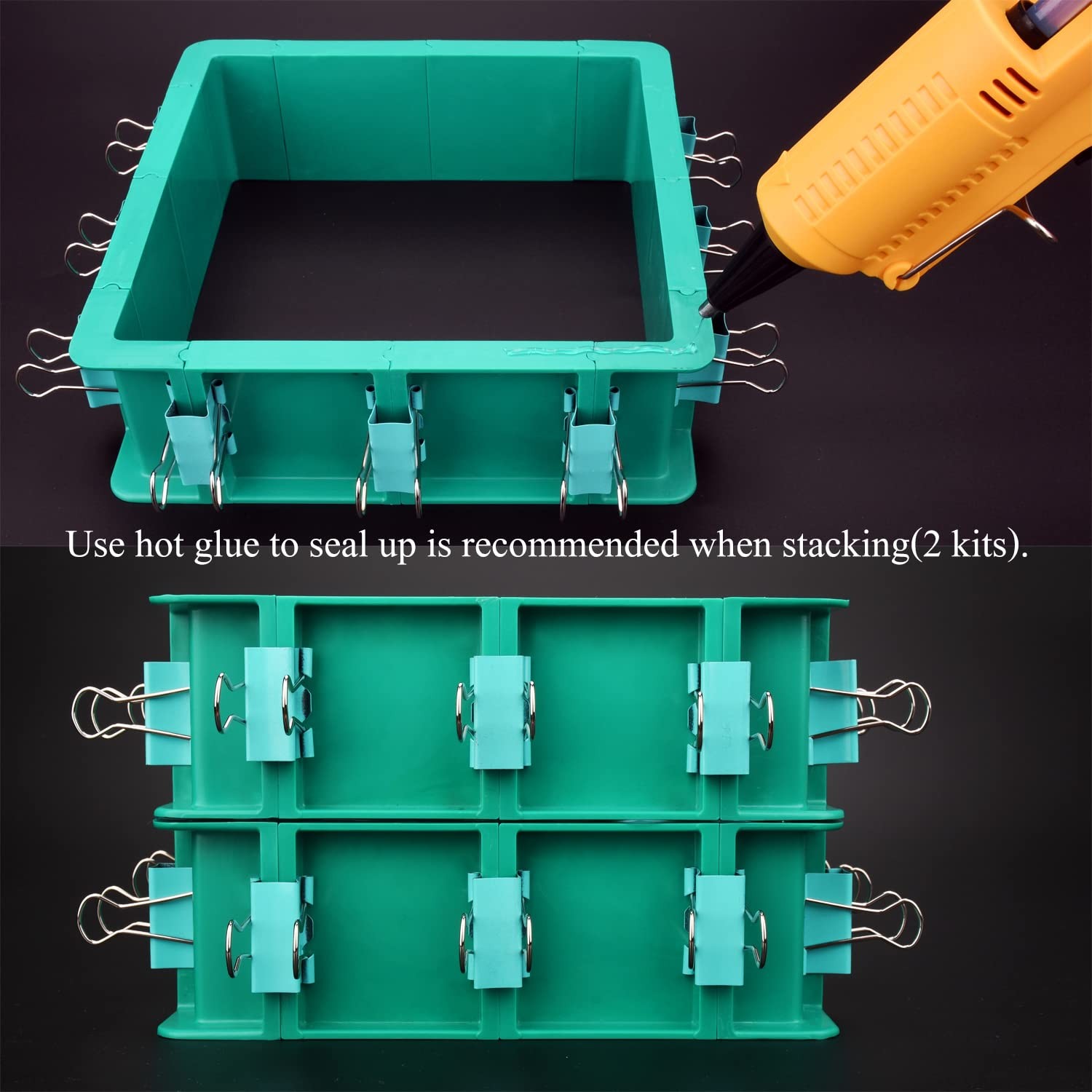 Adjustable Mold Housing Kit for Silicone Making – Leak-Proof White