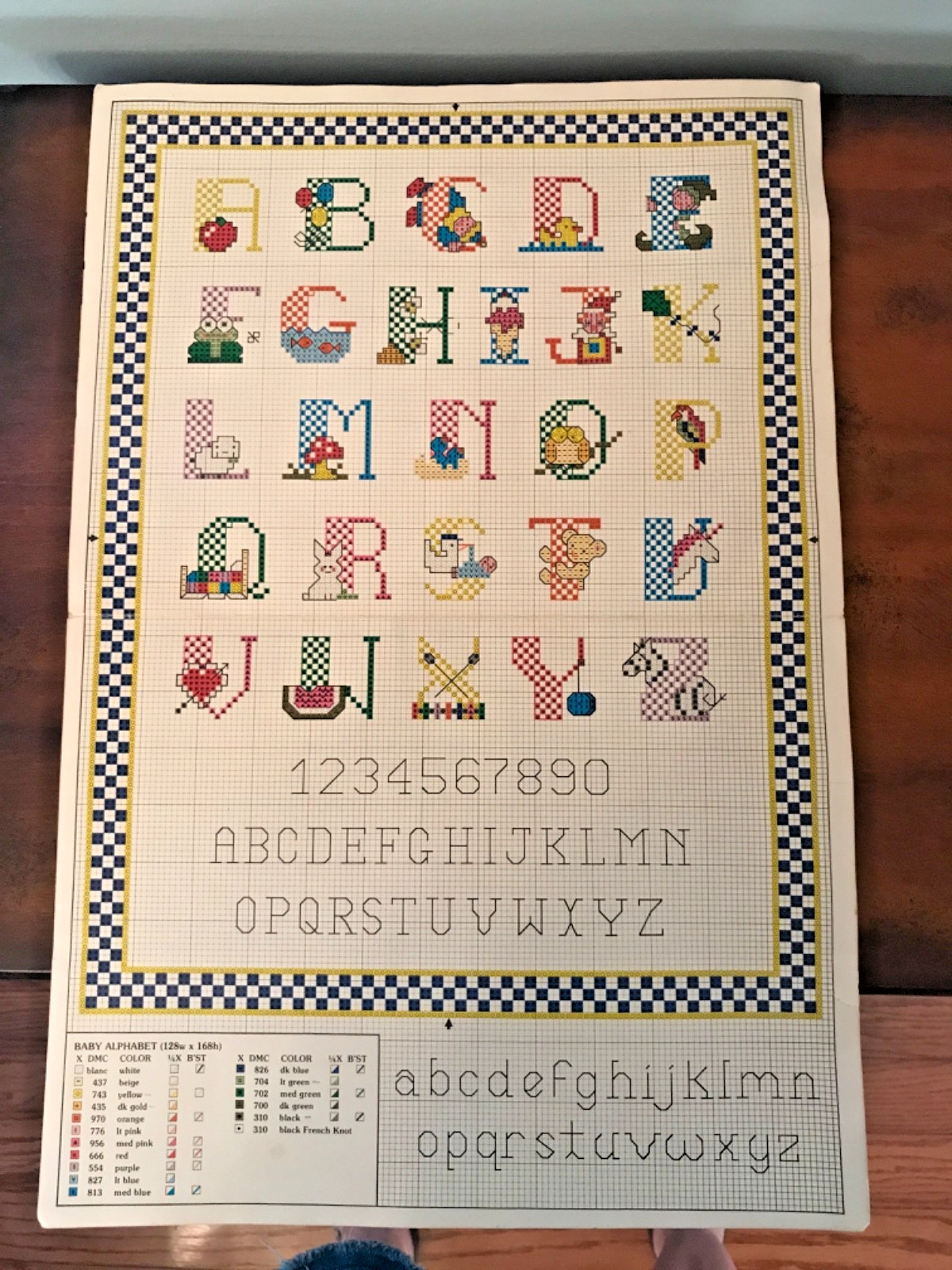 Leisure Arts Baby Alphabet Cross Stitch Pattern Leaflet 272 Vintage 1983