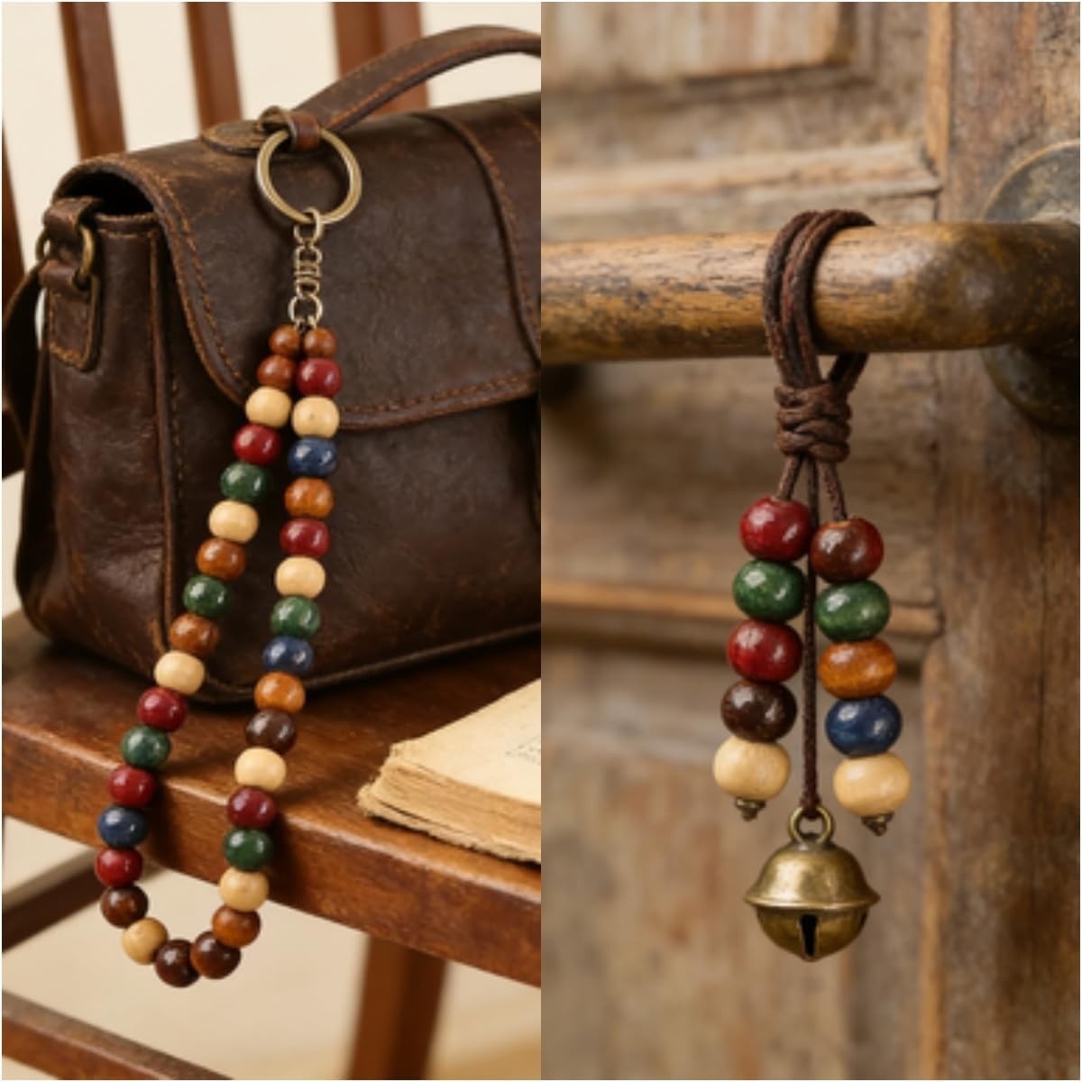 1000PCS Colorful Wooden Beads 8Mm Assorted Macrame Wooden Loose Spacer Bead Natu