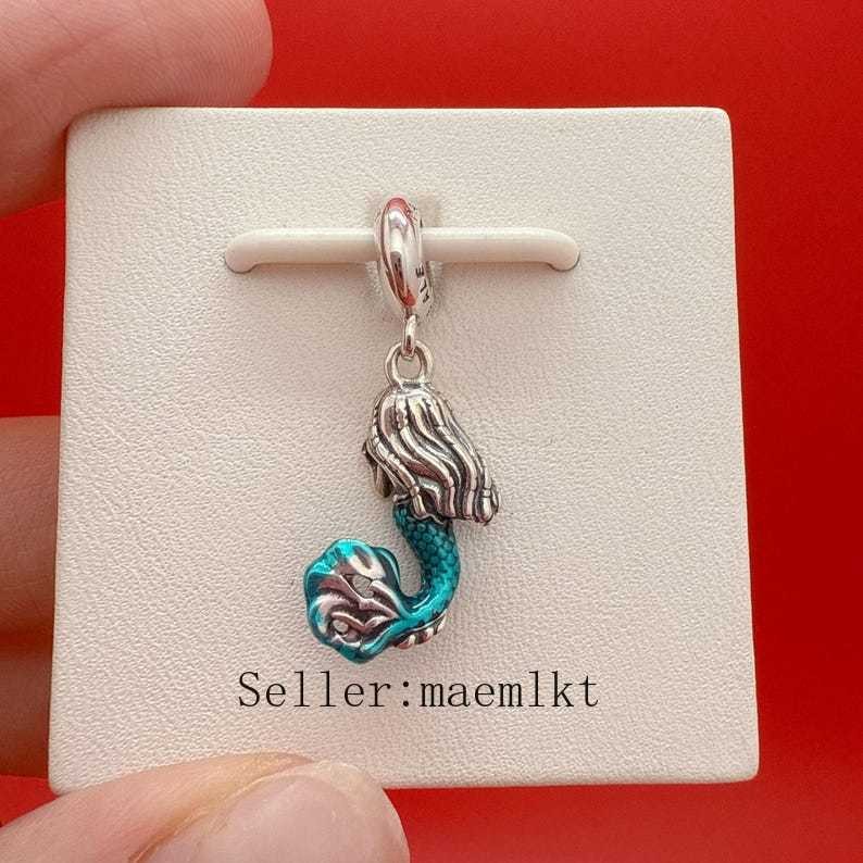 New 925 Sterling Silver Ariel Charm For Bracelet,The Little Mermaid Charm
