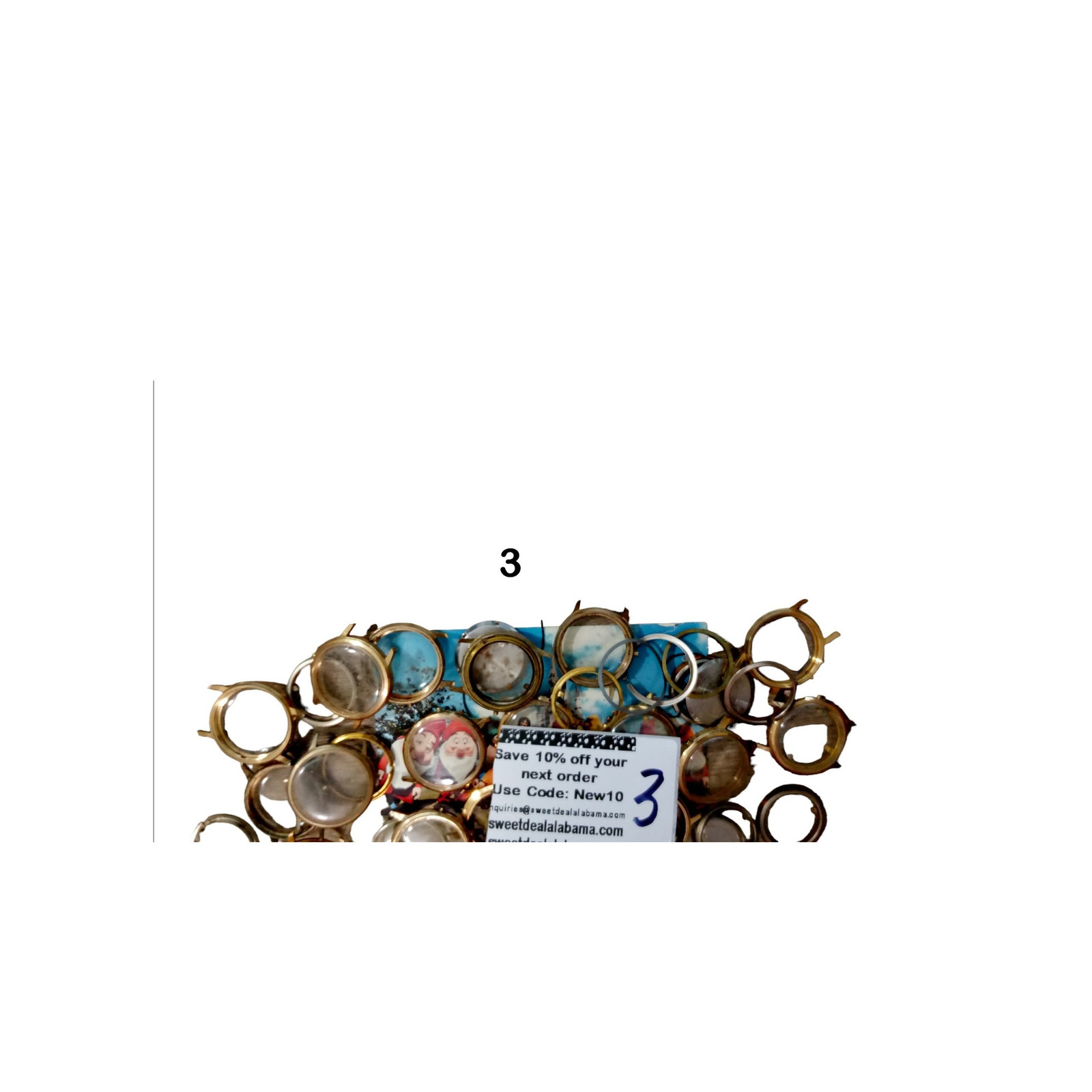 Steampunk Craft Supplies, Watch Cases, Bezels, Crystals, Backs – 8 oz Bag #2