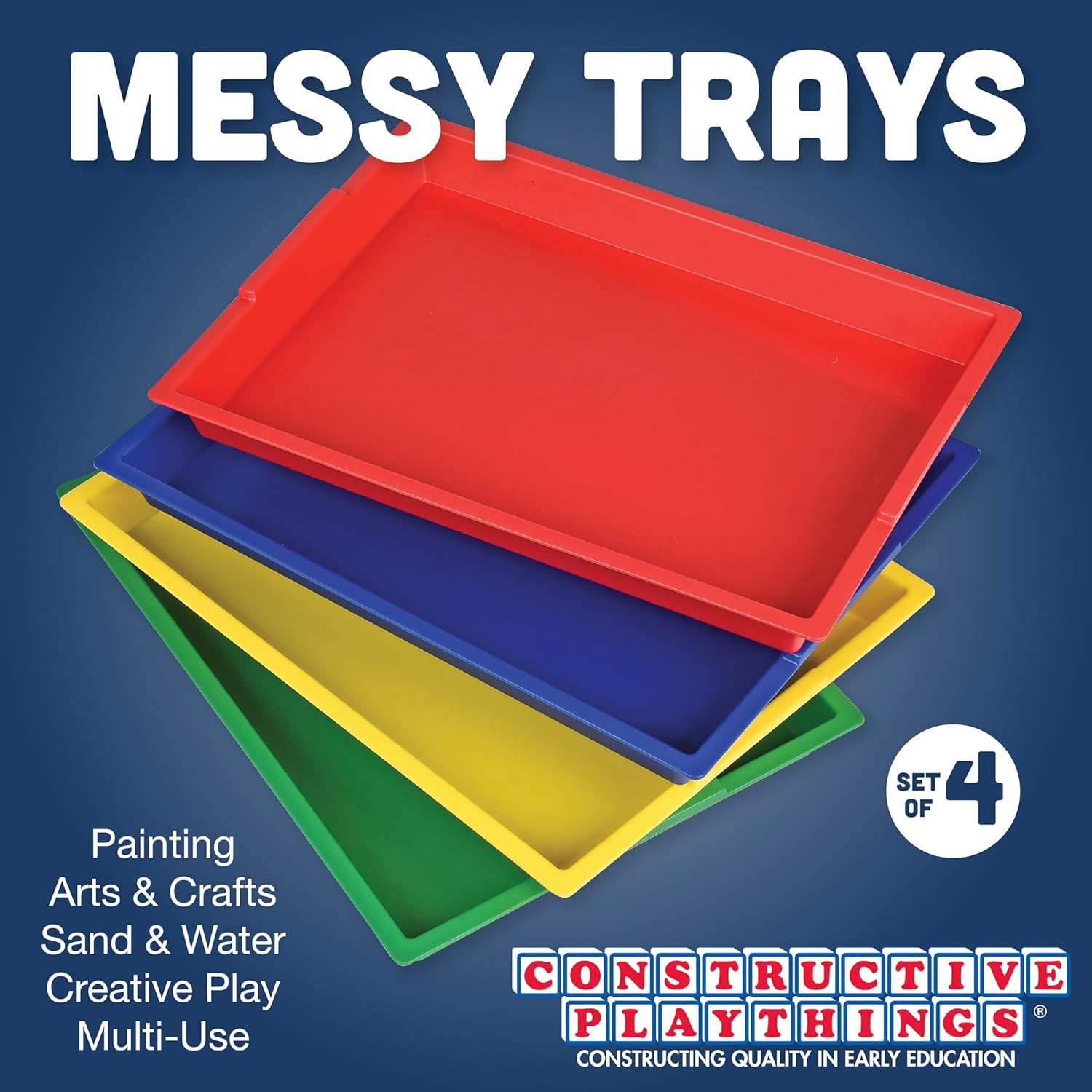 Messy Trays for Paint, Water and Sand Toys | Classroom Supplies, Toddler Toys fo
