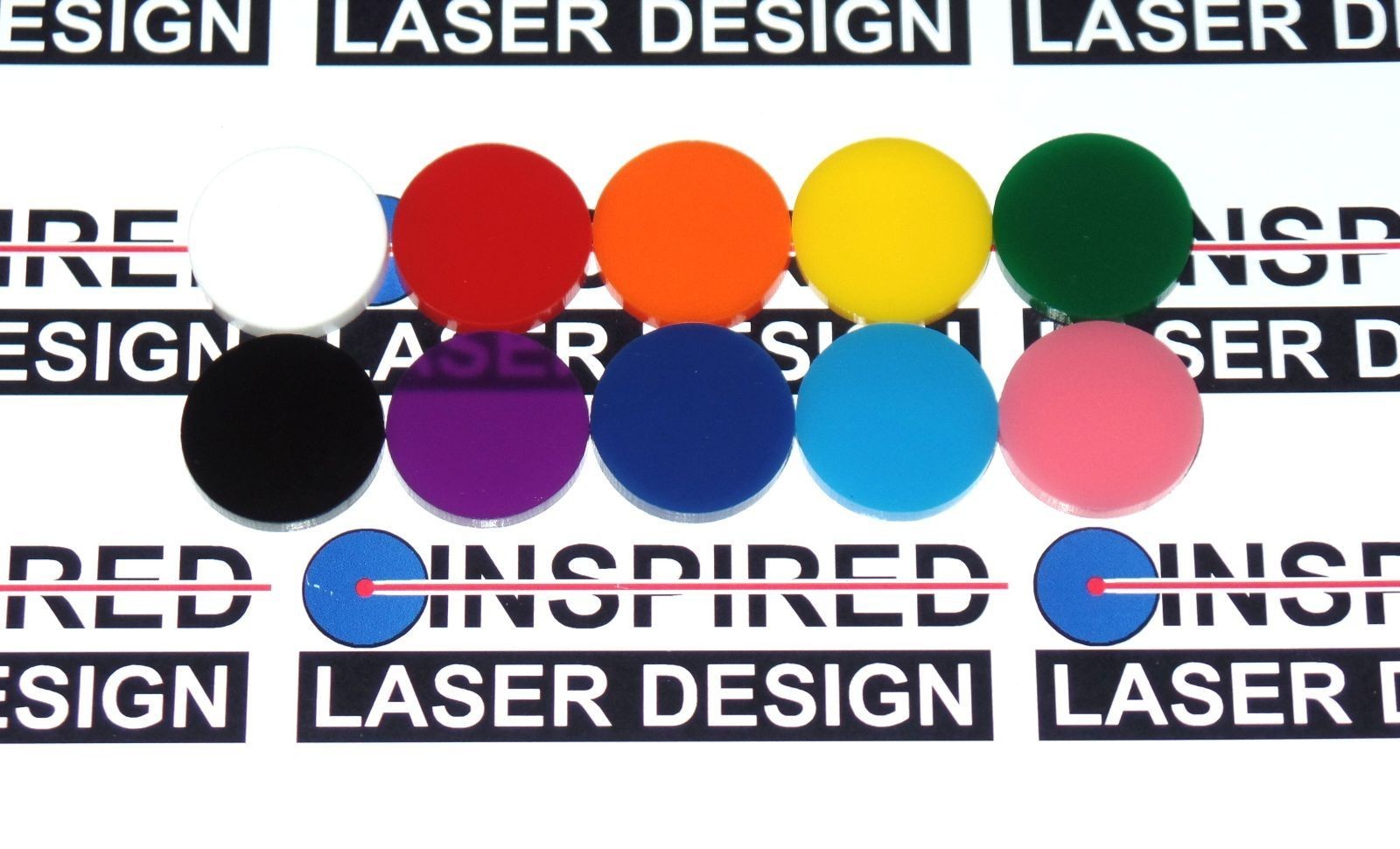 5″ 127mm (2 Pack) Acrylic disc 22 color acrylic round Craft Disk plexiglass
