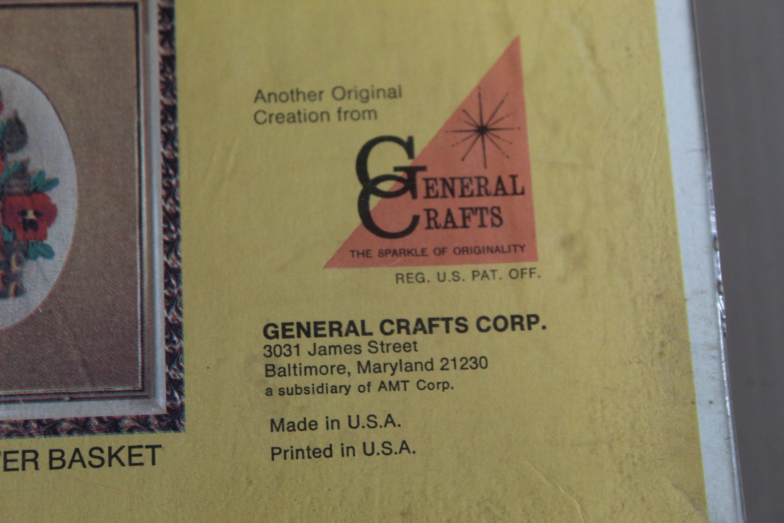 Vintage General Crafts Crewel Embroidery Kit No. 3503 Bouquet 8″x10″ Unopened