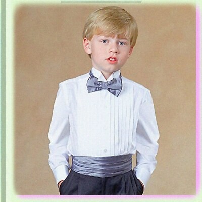 Gentlemen’s Child Formal Vest Cummerbund Bow Tie Set