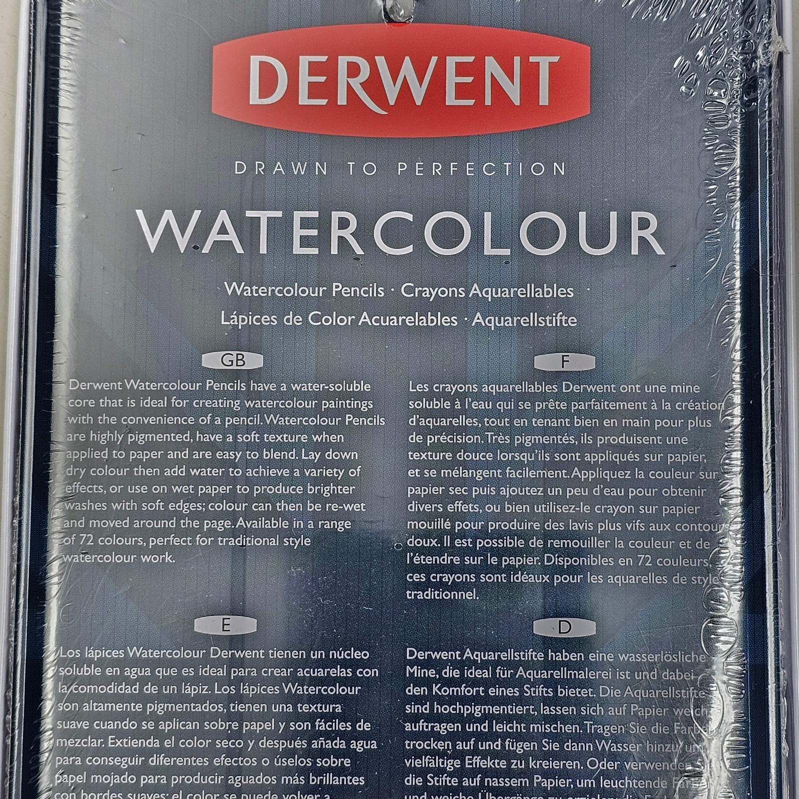 DERWENT Watercolour Pencils (12 Count) Metal Tin for Art