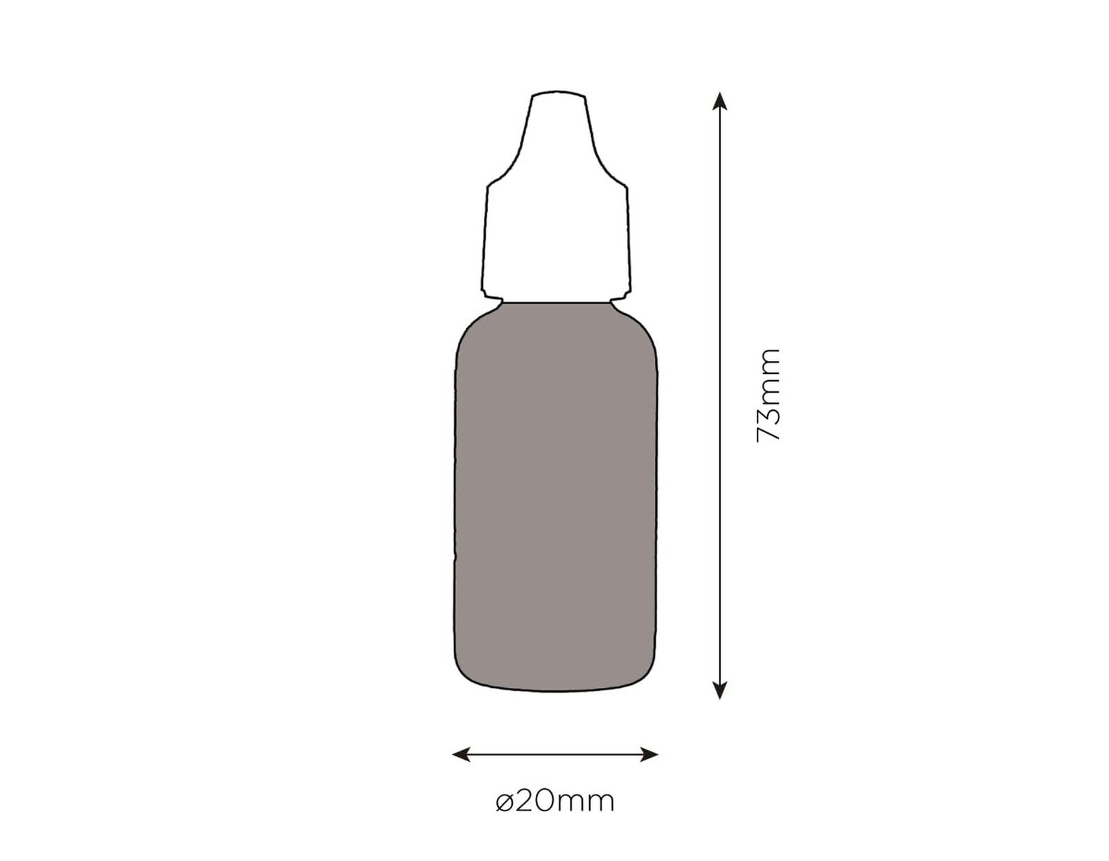 Tsukineko 1/2 Fluid Ounce StazOn Multi-Surface Inker, Jet Black 0.5 fl oz