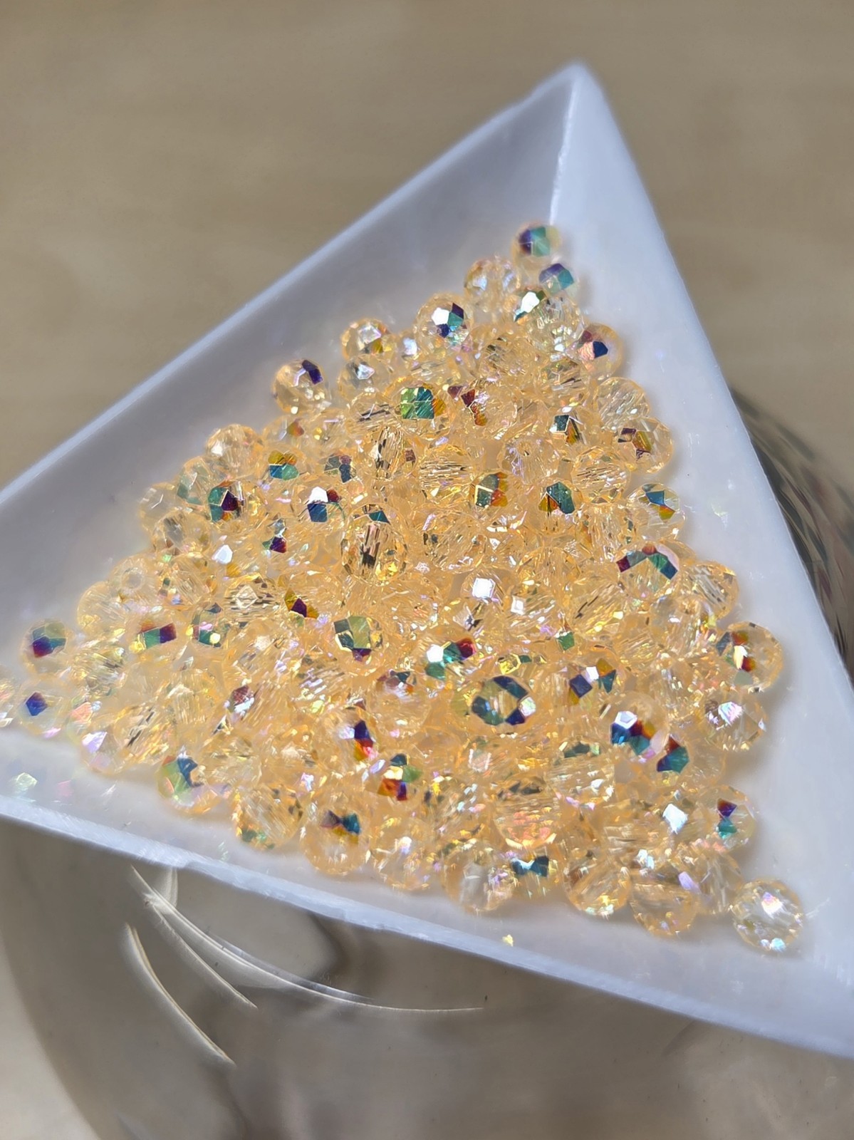 4mm AB Coated Glass Beads ~ Take All 6 Colors (~600pcs In Total)