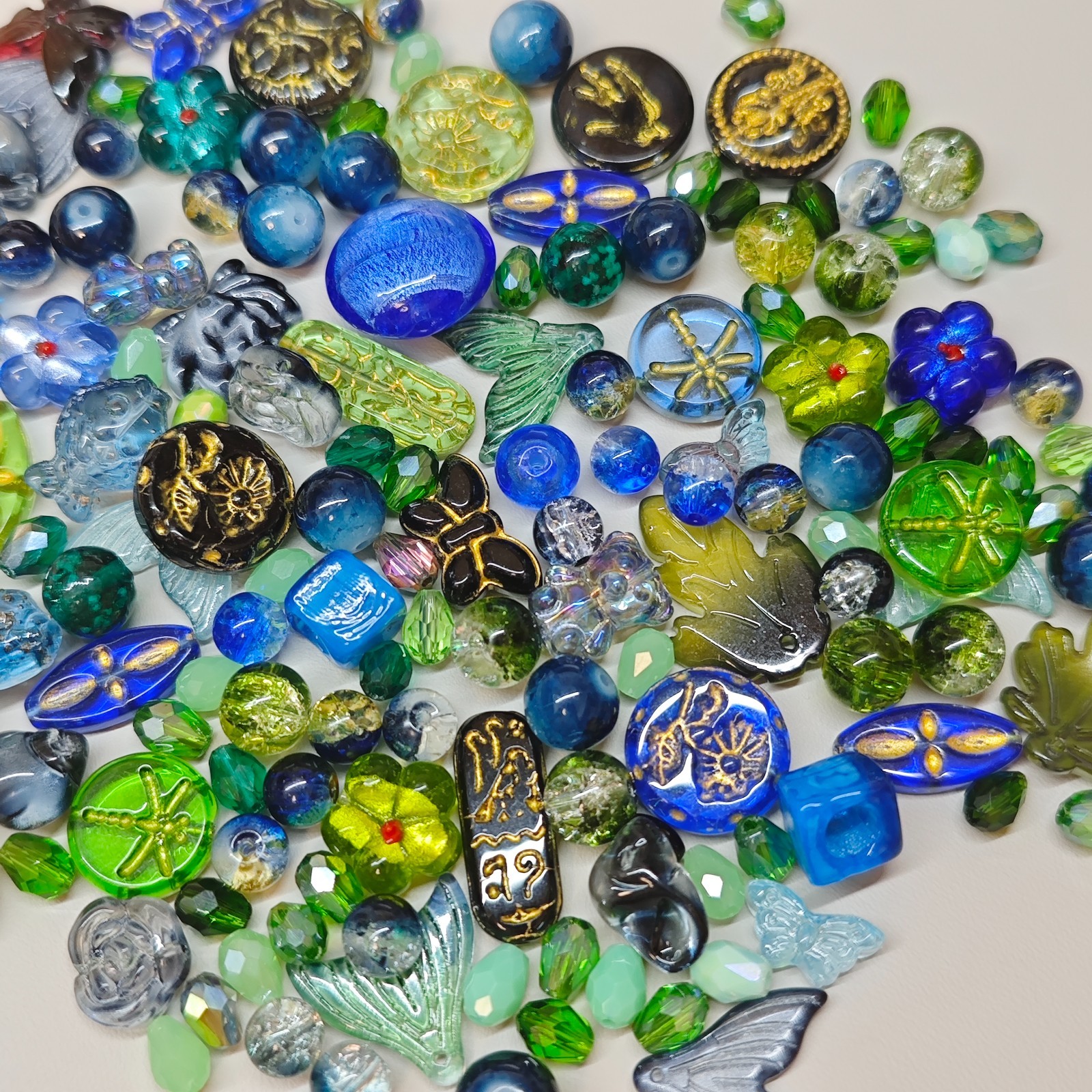 100g Handmade Glass Beads for Jewelry Making – 200 Mixed Styles Assortment