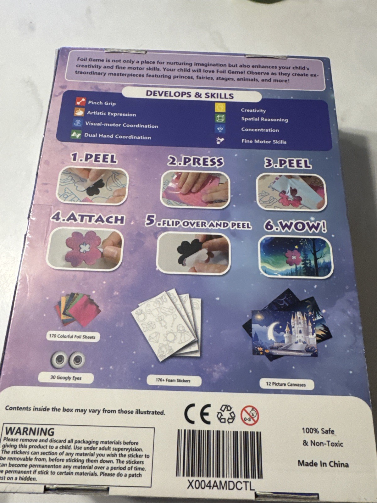 Kids Arts & Craft Kit Foil Magical Art & Creativity. Develop Skills.