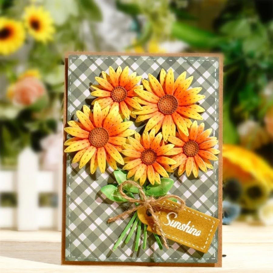 Chrysanthemums Metal Cutting Dies for Card Making New, Flower Carbon Steel