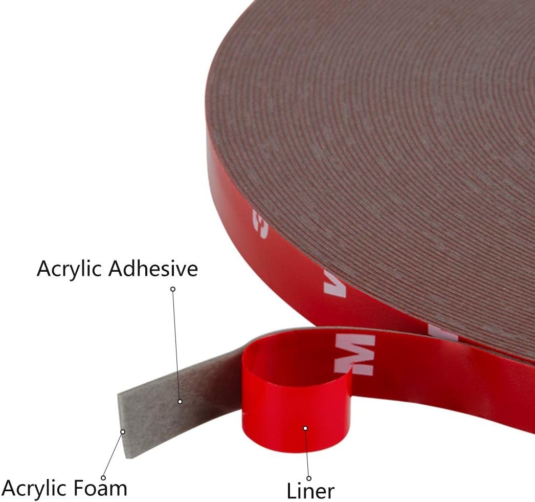 108FT Auto Tape Acrylic Foam Double Sided Mounting Adhesive Truck Car