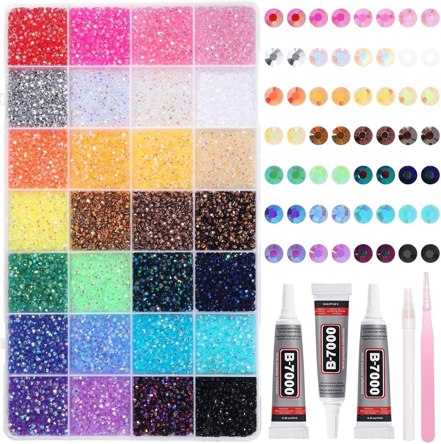 32000-Piece Rhinestone Bedazzling Kit with Tools for Crafts and DIY Projects