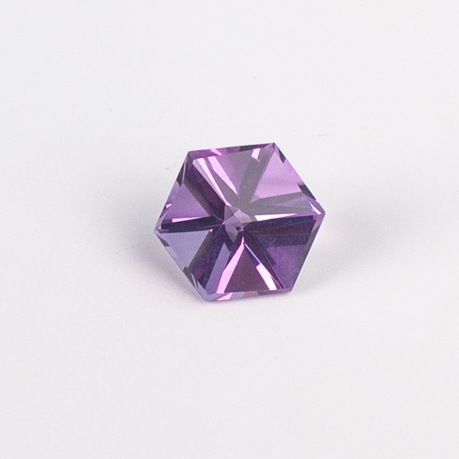 Natural Amethyst 10x10mm Hexagon Fancy Cut, Amethyst Loose Fancy Cut Gemstone