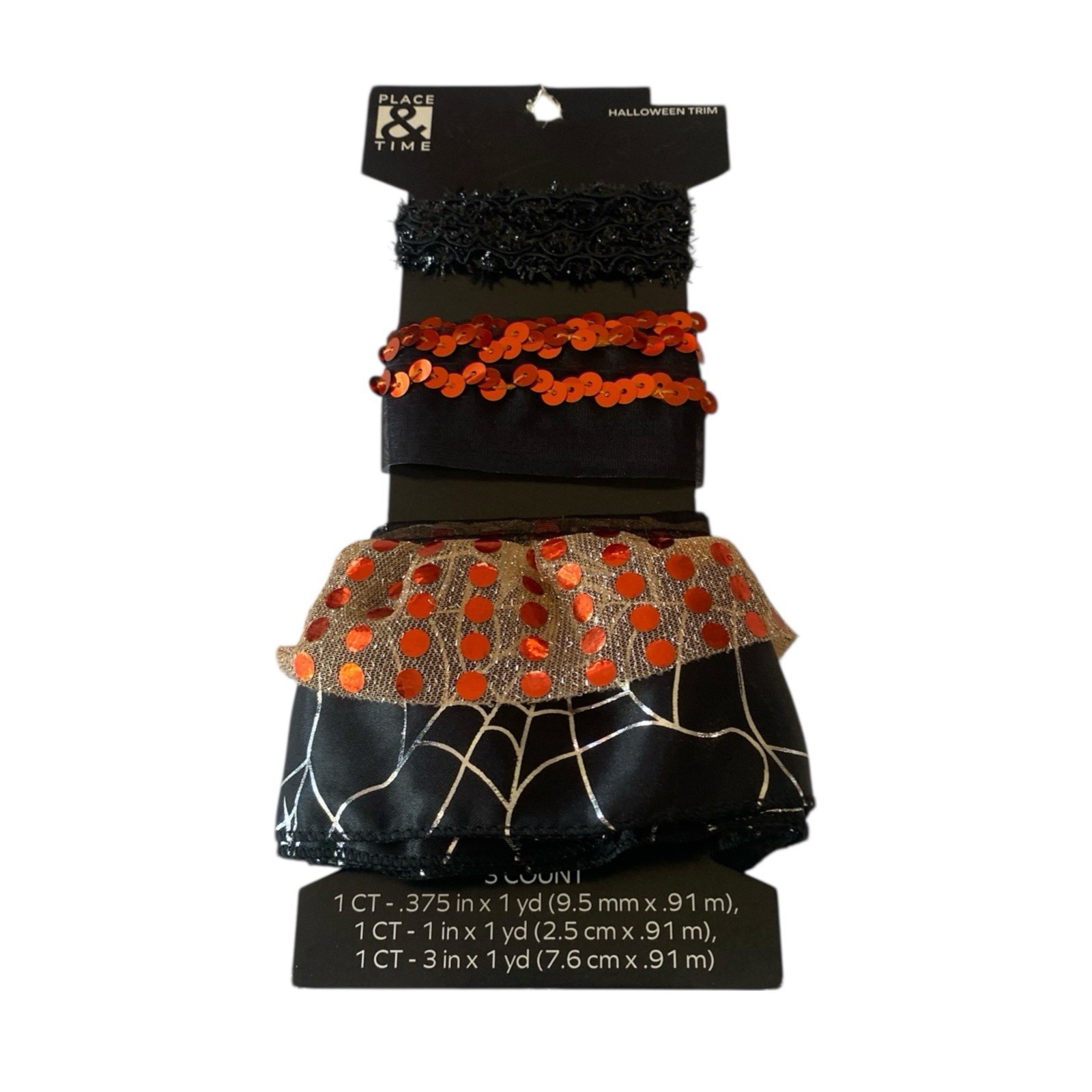 3 Count Halloween Trim For Sewing/Embellishment (SHIPS IN 24 HOURS)