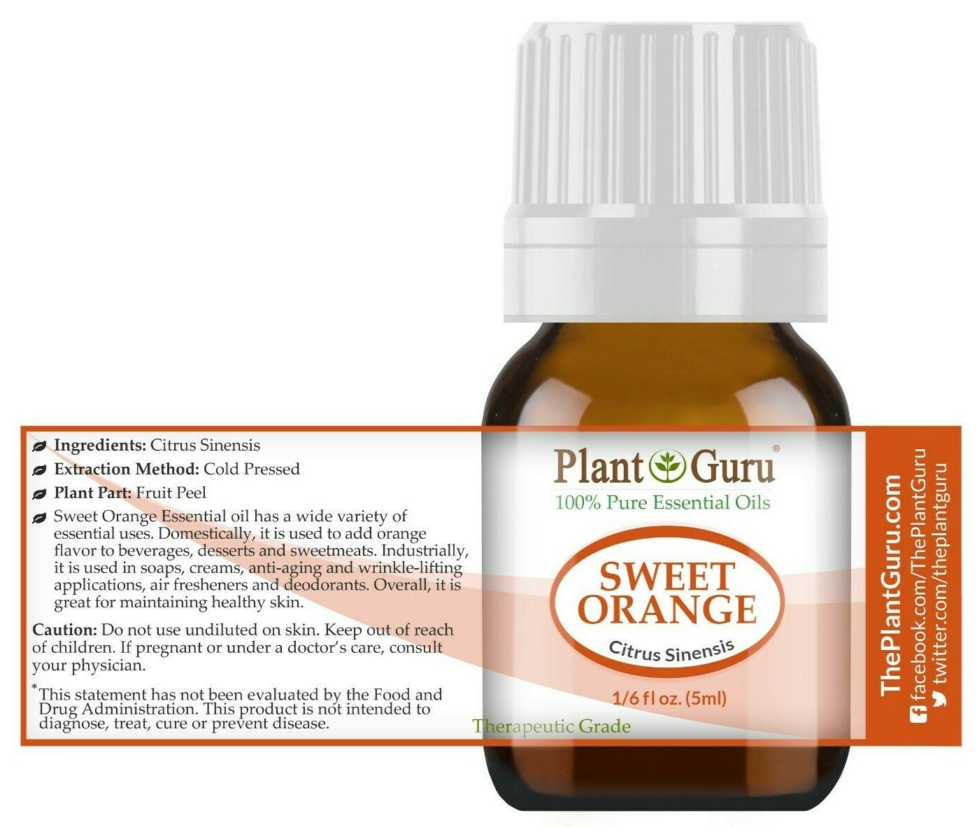 Essential Oil Set 6 – 5 ml. 100% Pure Natural Therapeutic Grade Oils Lot