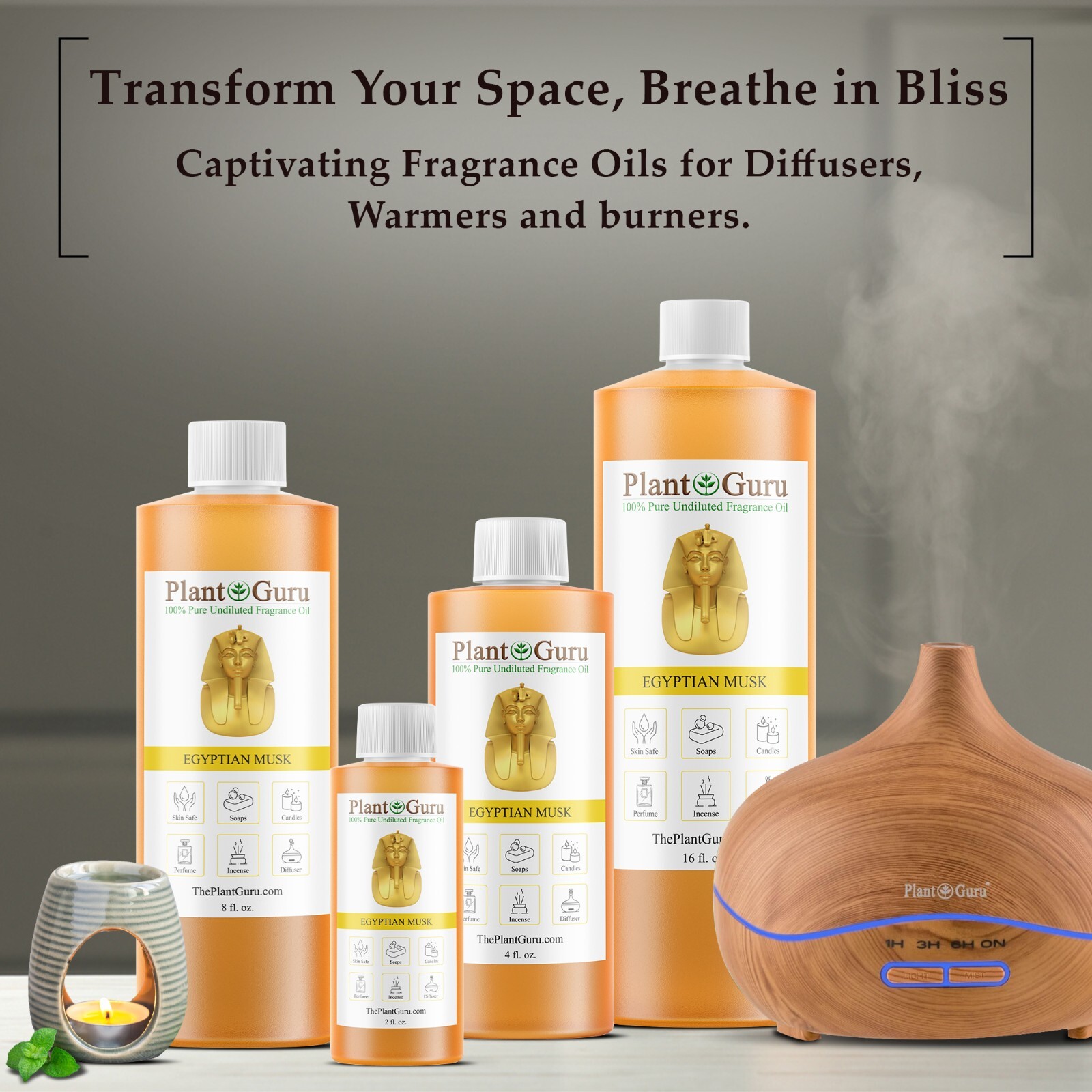 Egyptian Musk Perfume Fragrance Body Oil For Skin, Candle Soap Making Bulk
