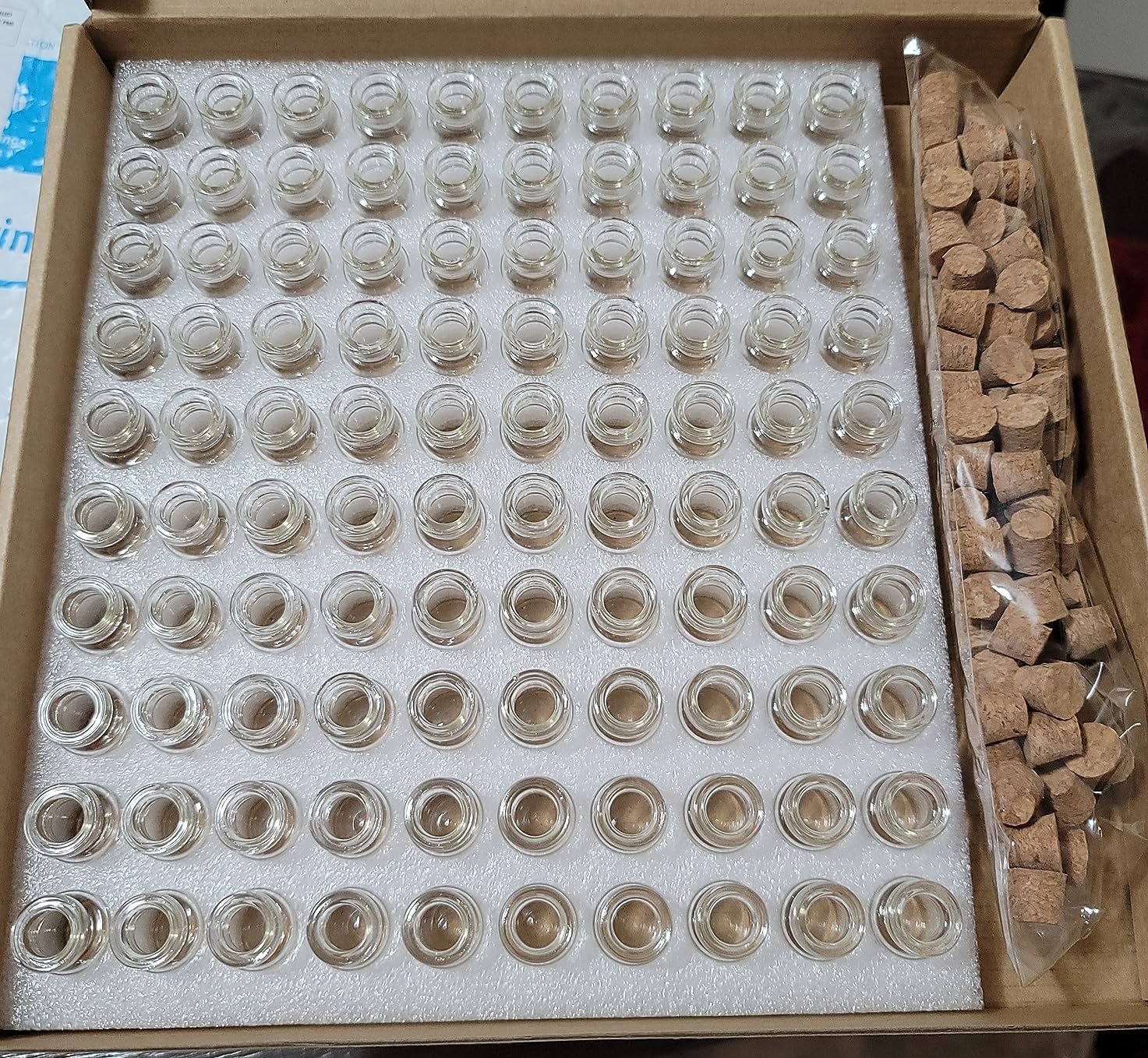 100pcs Tiny Jars with Corks 3ml Cute Little Bottles Cork Stoppers Small Clear…