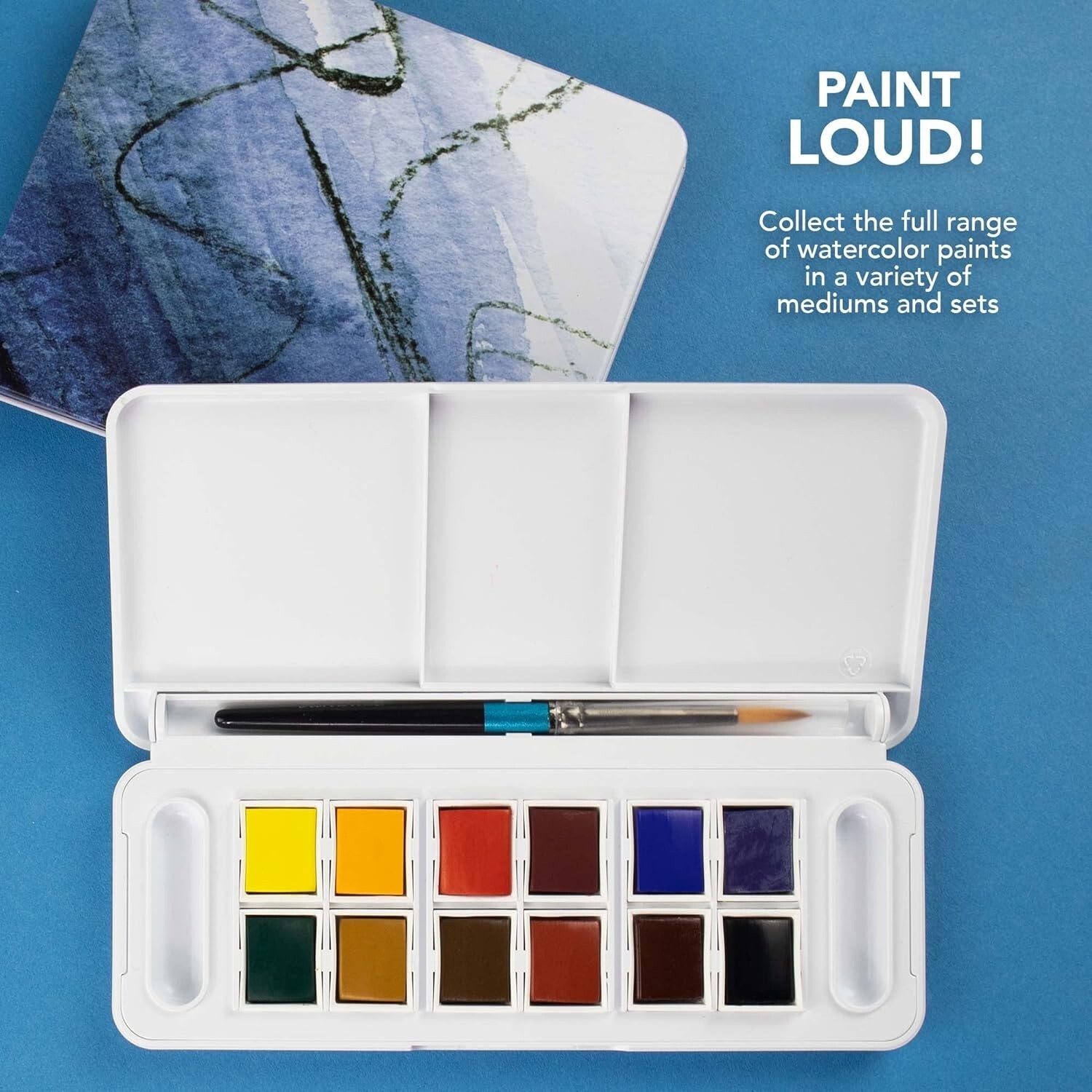 Daler Rowney Aquafine 24-pc Watercolor Travel Set Watercolor Set for Artists