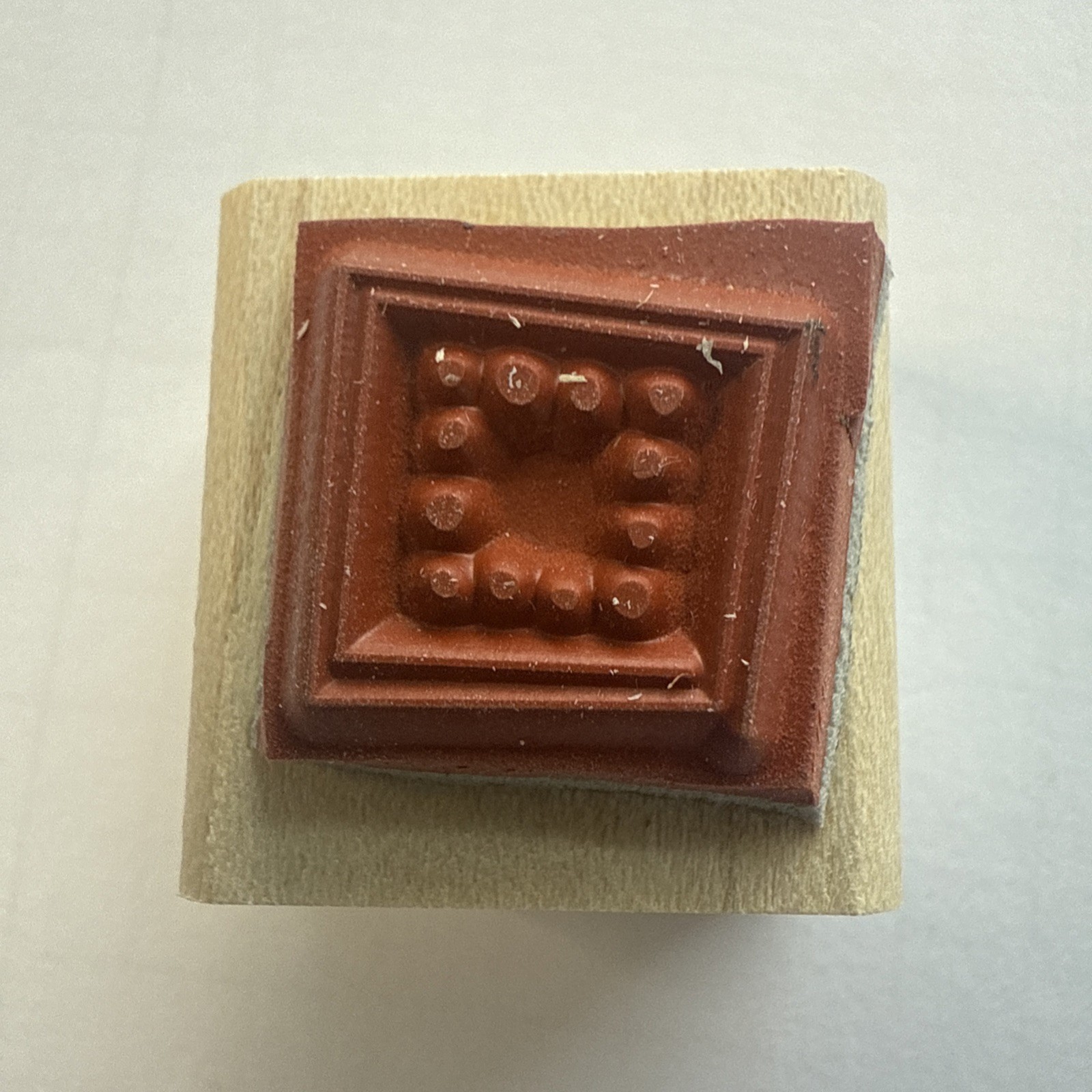 Stampin Up Stamp GEOMETRIC ABSTRACT SQUARE Mini Single Stamp ONLY 1.25x1inch