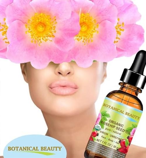 Organic ROSEHIP SEED OIL 100% Pure Natural Virgin 0.5 Fl Oz (Pack of 1)