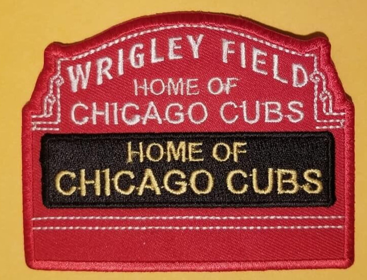 Wrigley Field Home of the Chicago Cubs Embroidered Sports Patch approx 3×4″