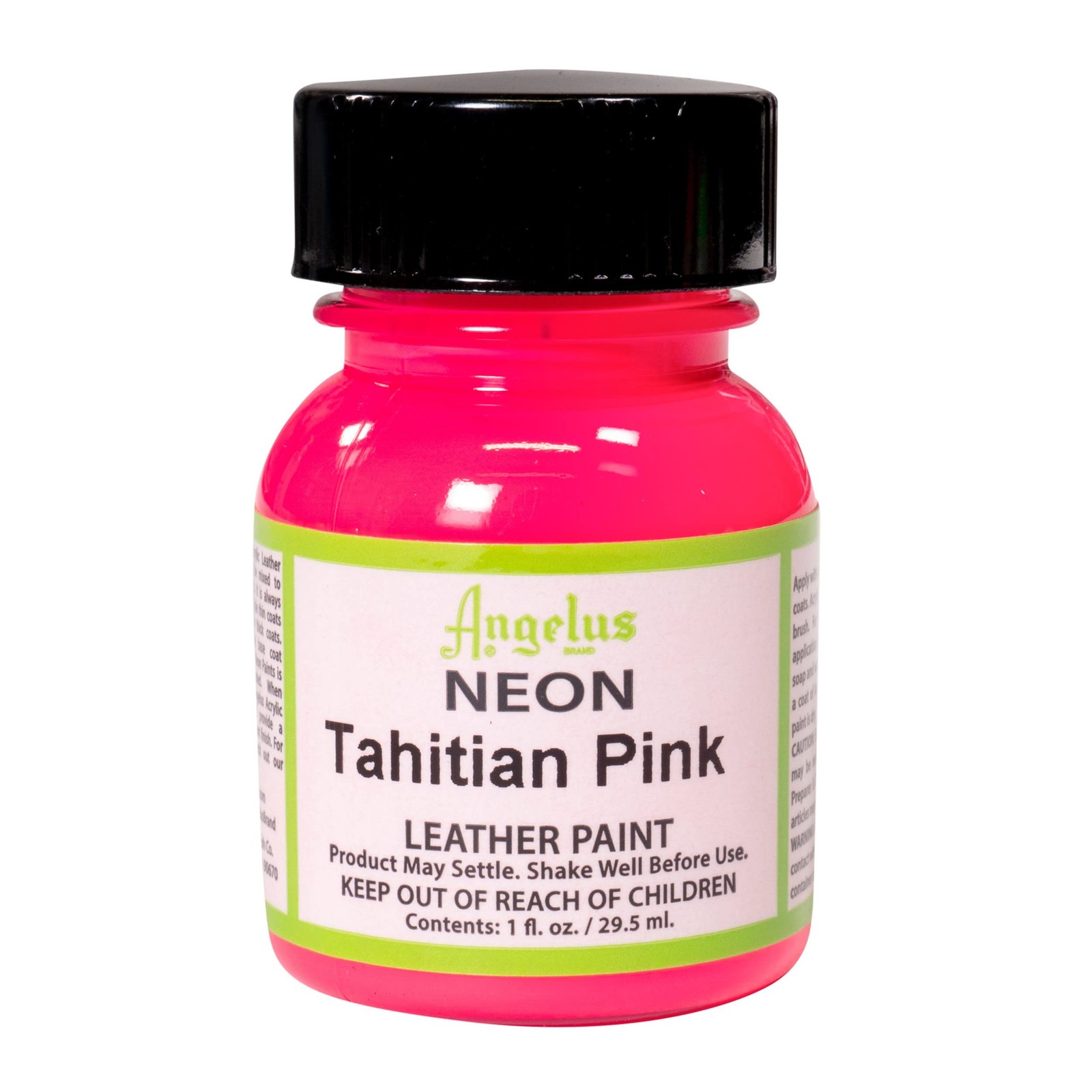 Angelus Tahitian Pink Neon Leather Paint 1 Fl Oz Non Toxic Water Based