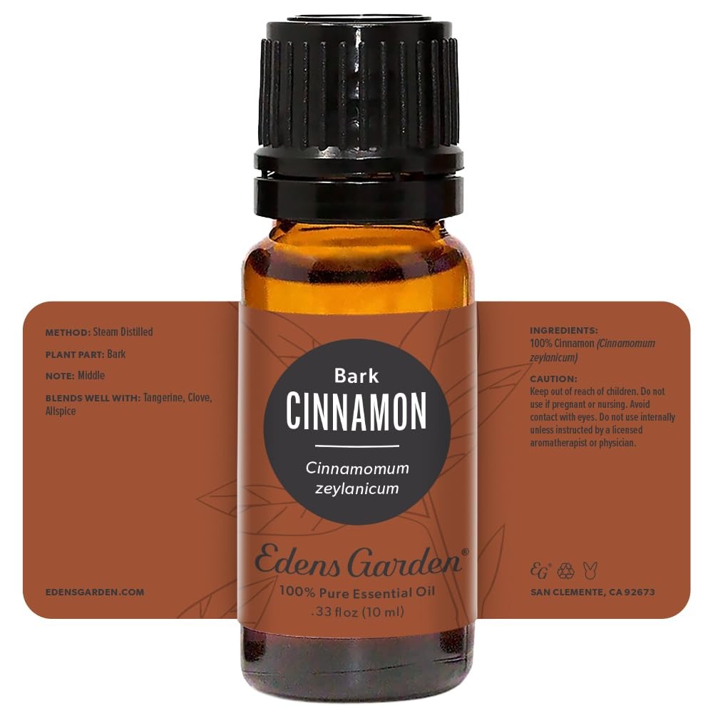 Edens Garden Cinnamon- Bark Essential Oil- 100% Pure 0.33 Fl Oz (Pack of 1)