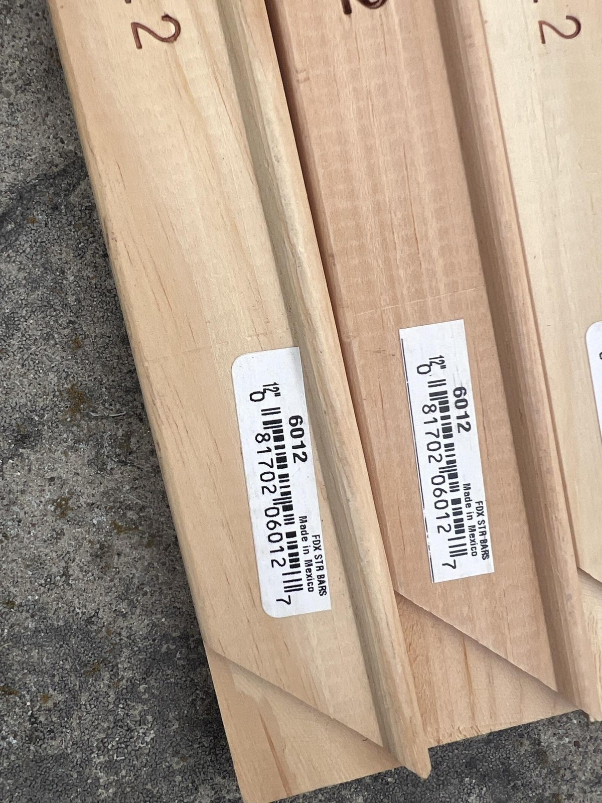 Fredrix Pine Wood Stretcher Bars Artist Canvas Lot Assorted Sizes 12-34 Inches