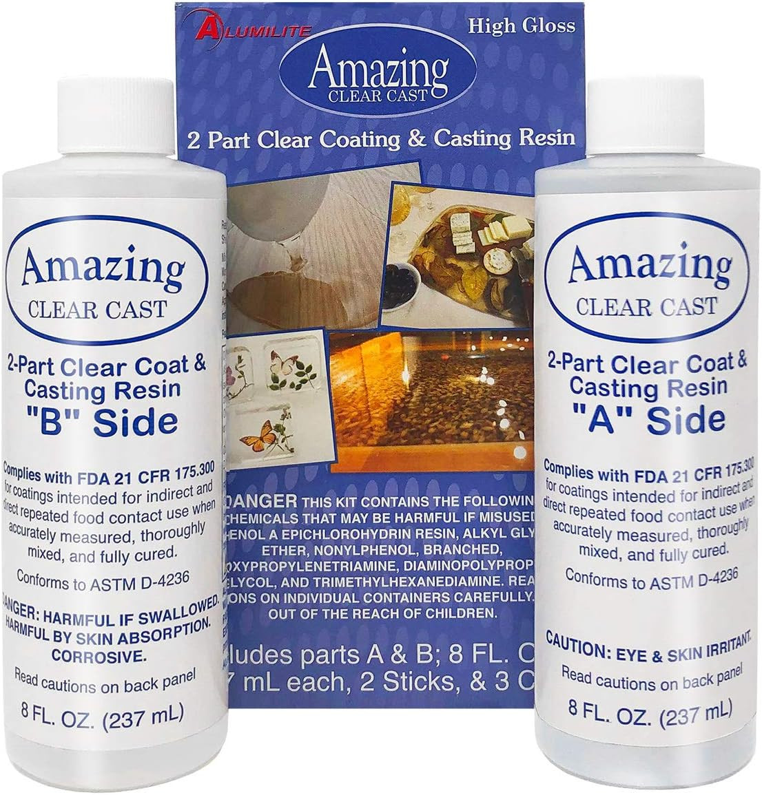 Amazing Clear Cast Epoxy Resin Kit by Alumilite – Deep Pour with 20X Disposable