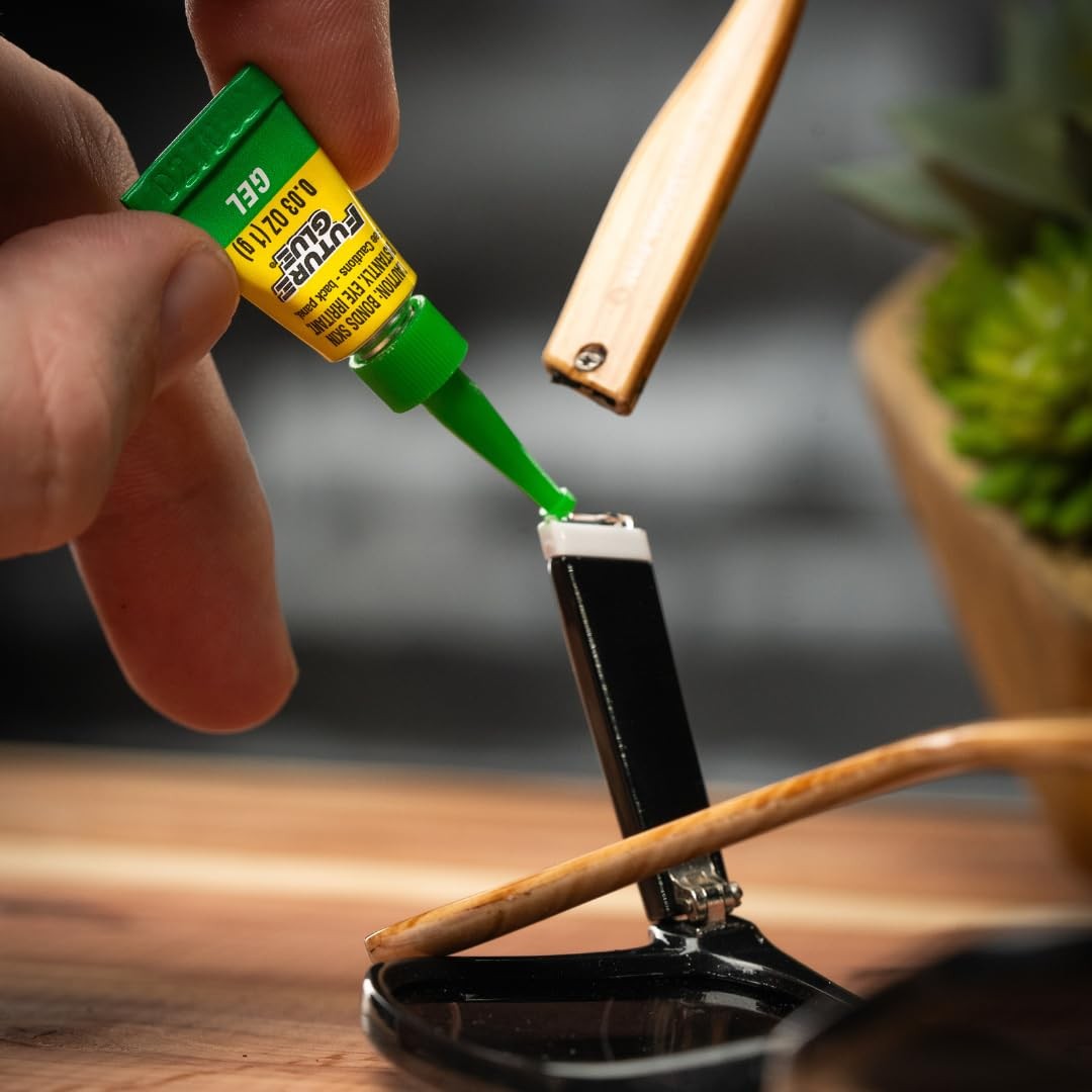 Super Glue Future Glue Gel 6 Mini Single Use Tubes, Clear, Instant Bonding, F…