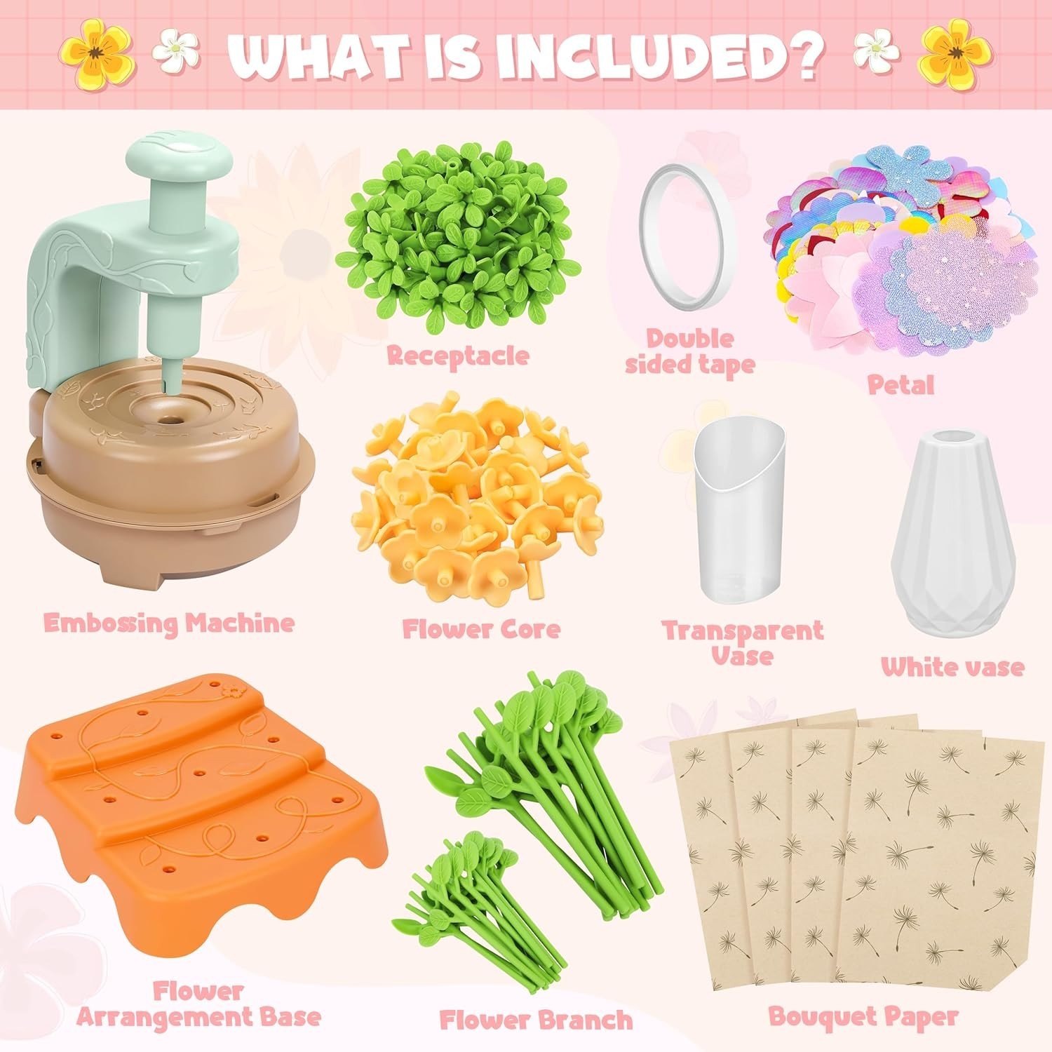 Engaging DIY Flower Craft Kit for Kids – Develops Creativity & Motor Skills