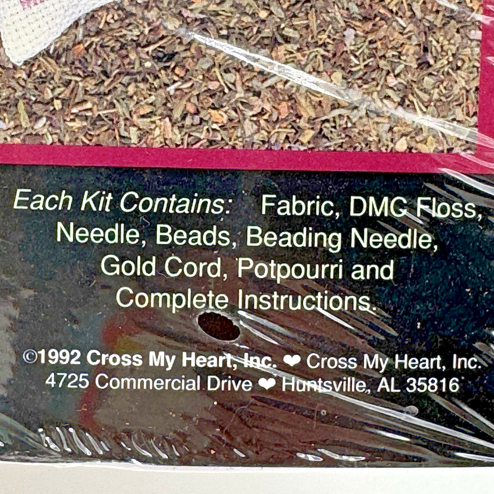 Elegant Herb Oregano Kit Cross Stitch Pattern Kit By Cross My Heart NOS