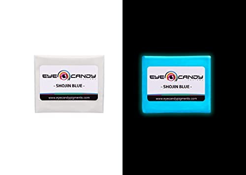 Pigments Premium Glow in The Dark Mica Powder – Shojin Blue (25gr) – for Epox…