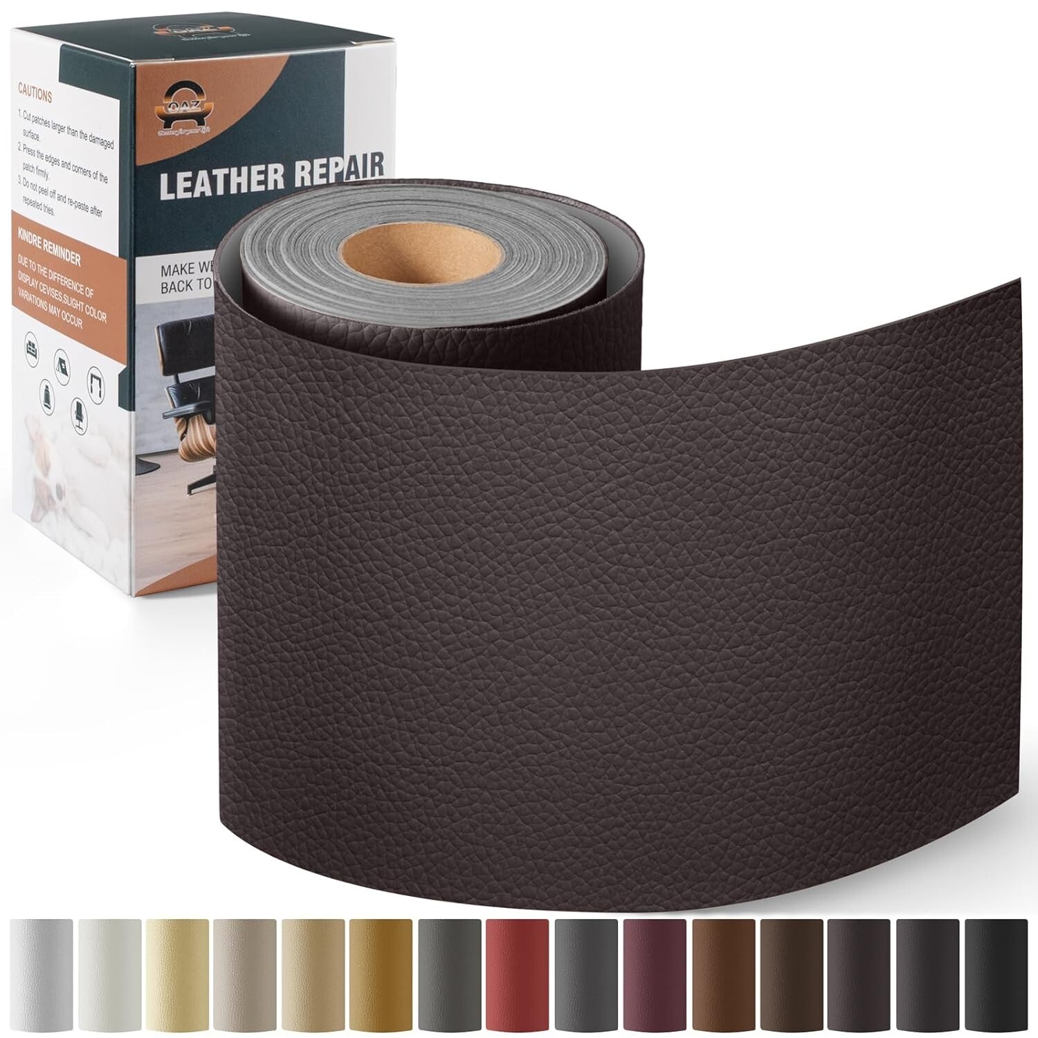 Leather Repair Kit for Furniture 4″x 63″, Self Adhesive Patch Kit for Furniture