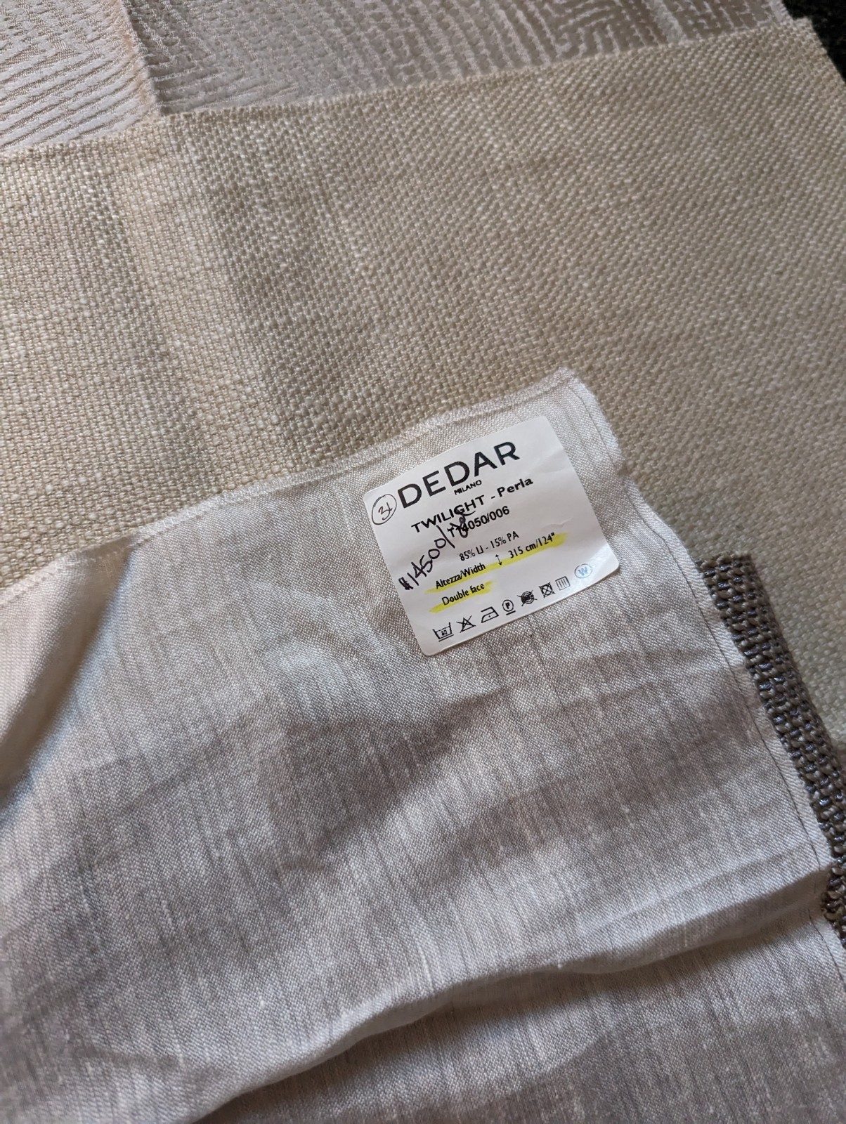 Dedar Fabric Sample Lot Of 8 Red Striped Neutral Varies Abstract DiY Upcycle