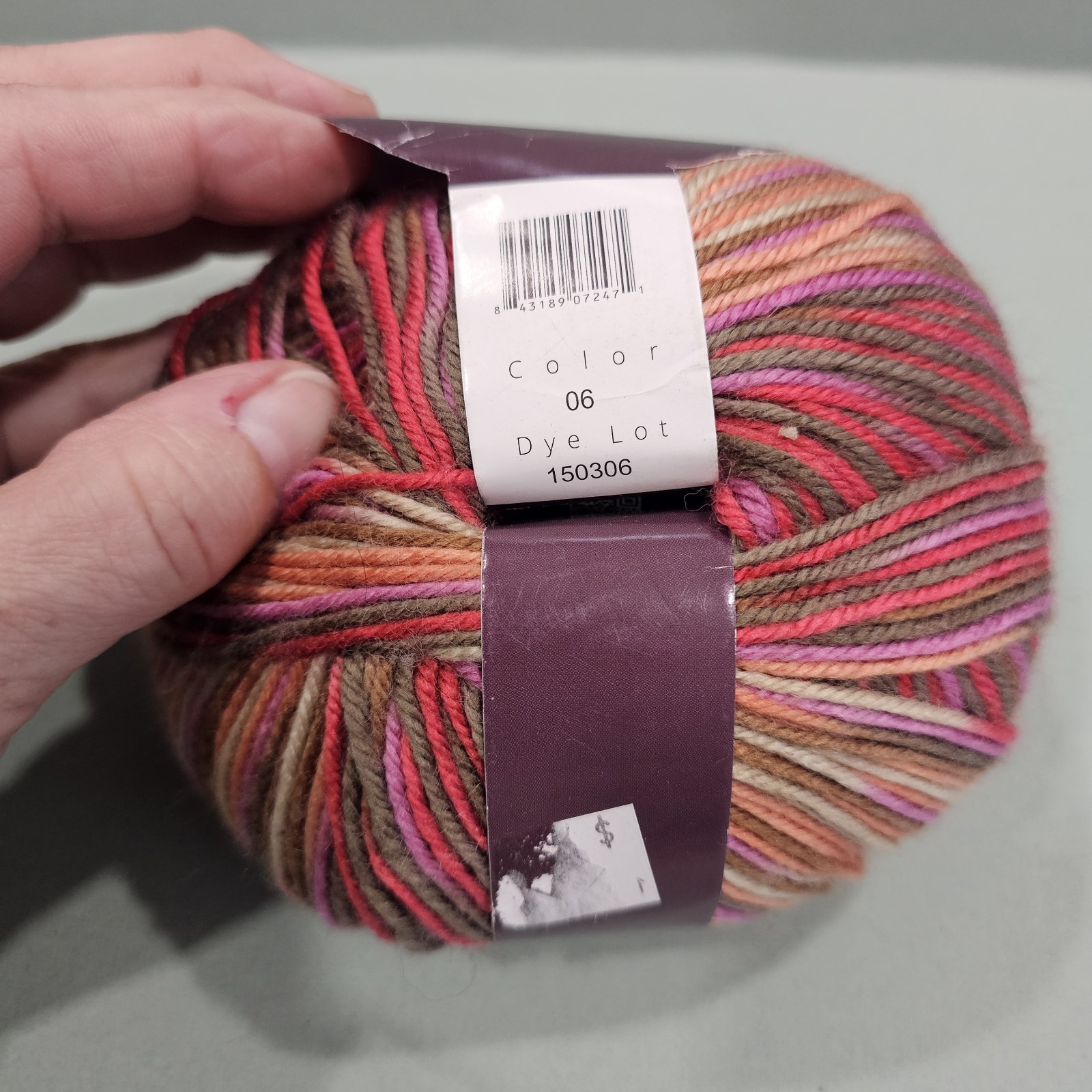 Ella Rae Yarn Cozy Soft Prints Col 06 Acrylic/Wool 3.52oz 213yd Fall Colors